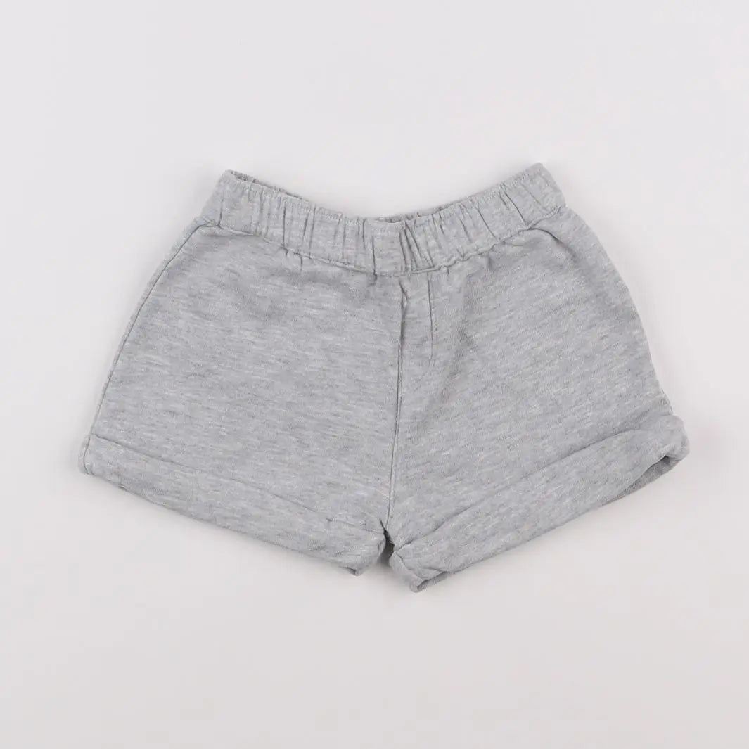 Vertbaudet - short gris - 6 mois