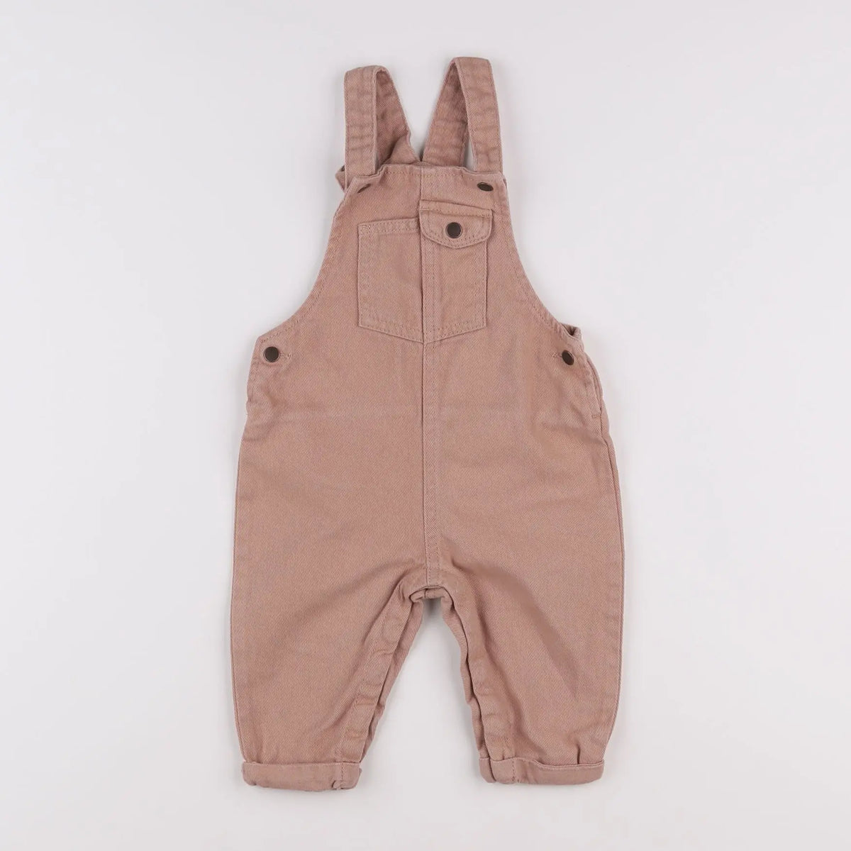 Vertbaudet - salopette rose - 12 mois
