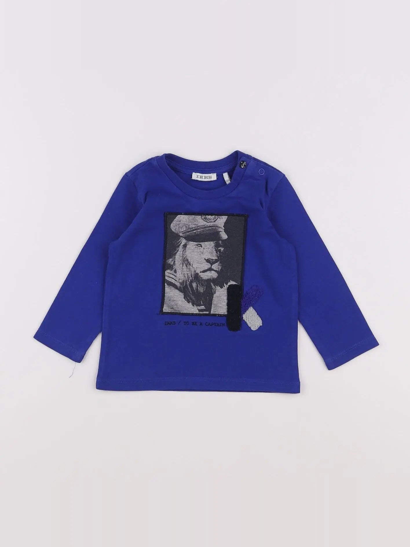 IKKS - tee-shirt bleu - 6 mois