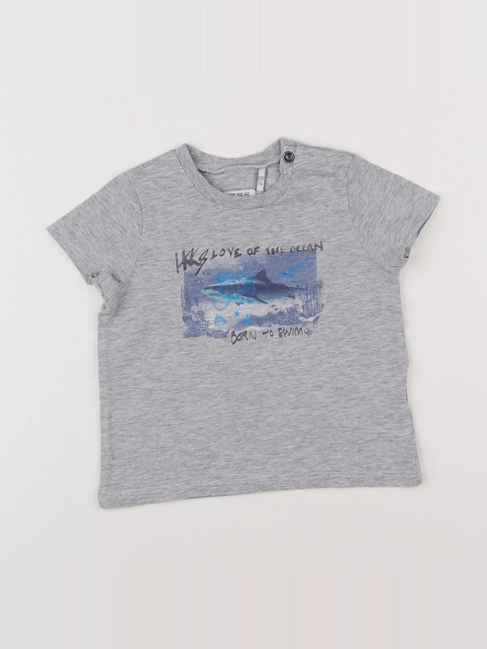 IKKS - tee-shirt gris - 12 mois