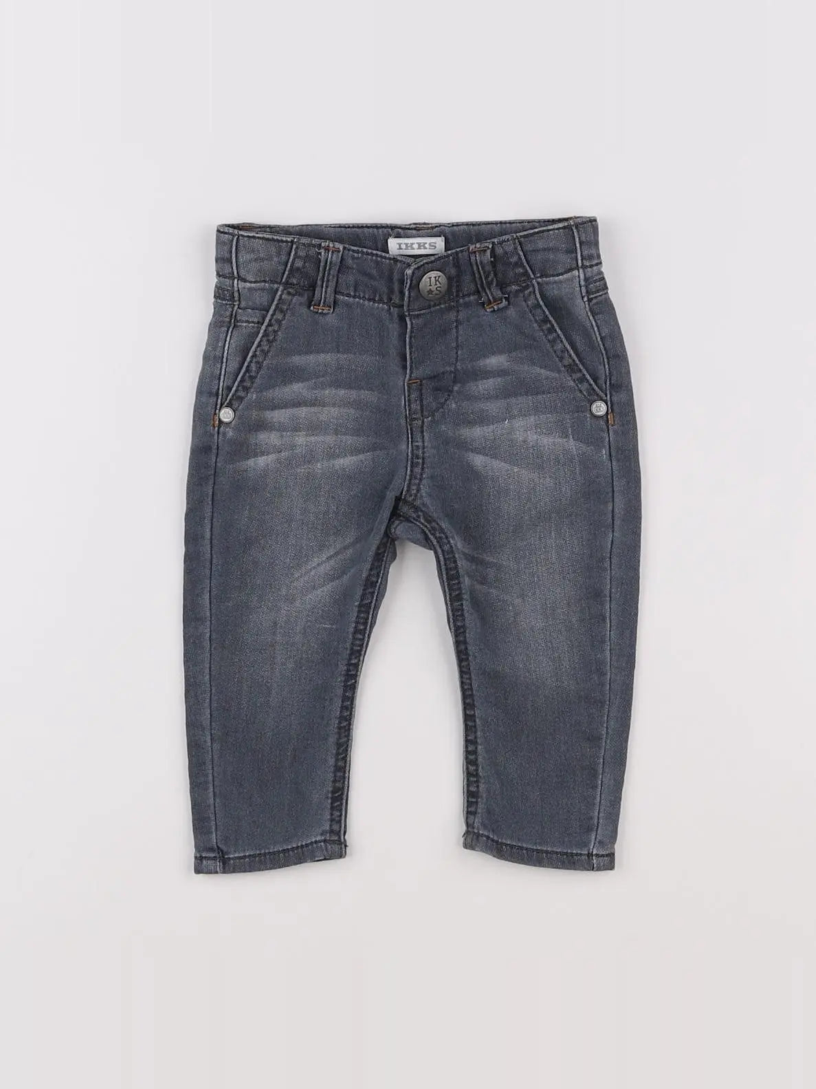 IKKS - jean gris - 6 mois