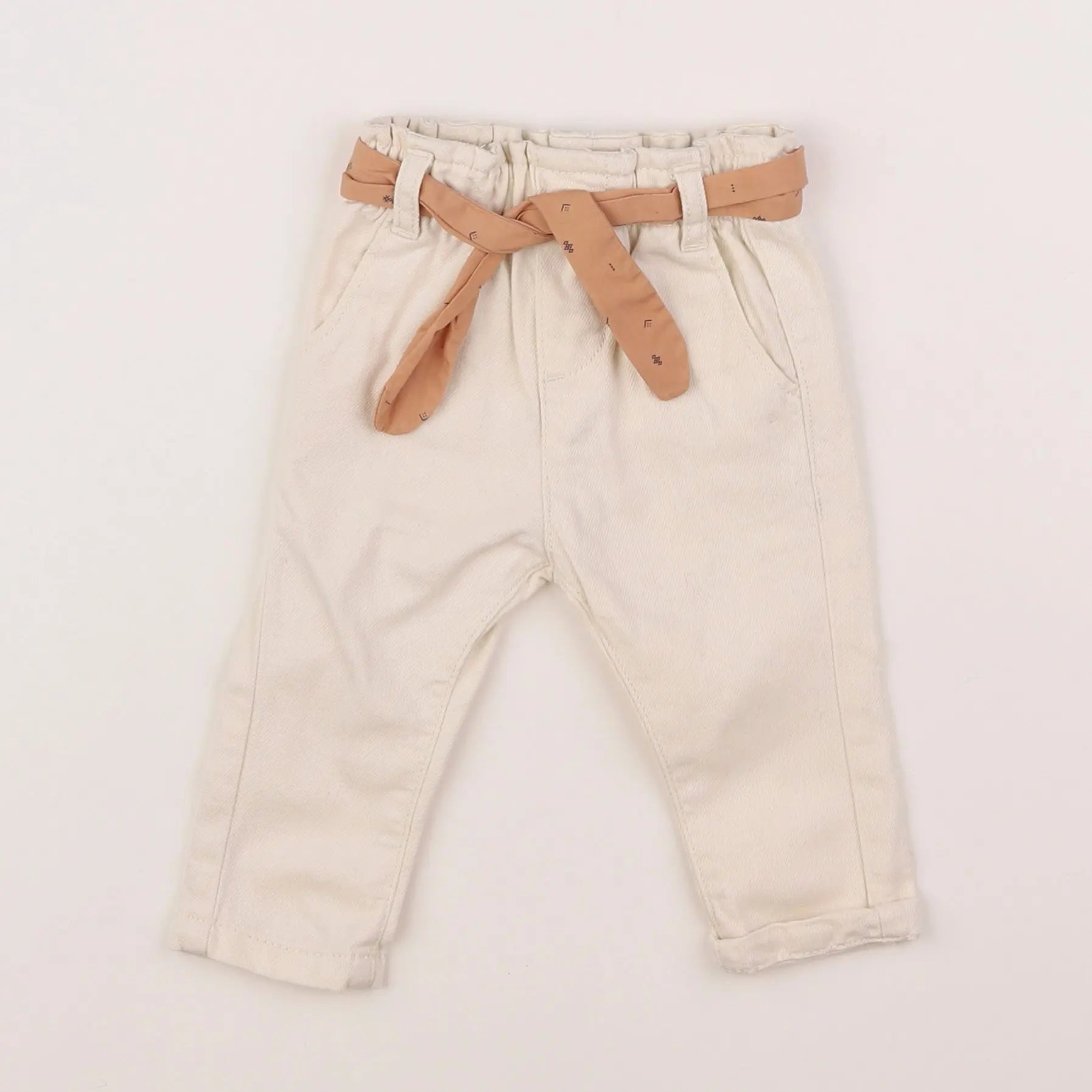 Vertbaudet - jean blanc - 3 mois