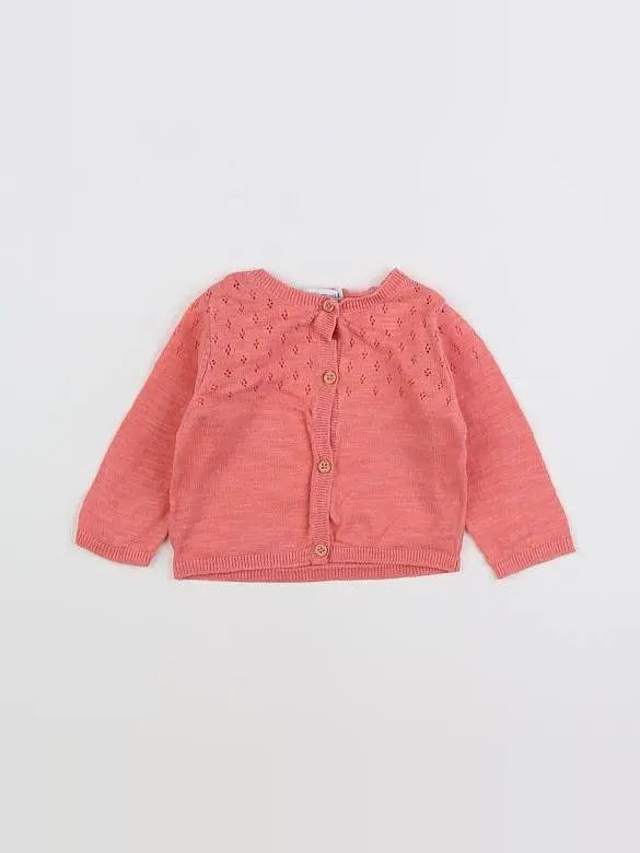 Vertbaudet - gilet rose - 3 mois