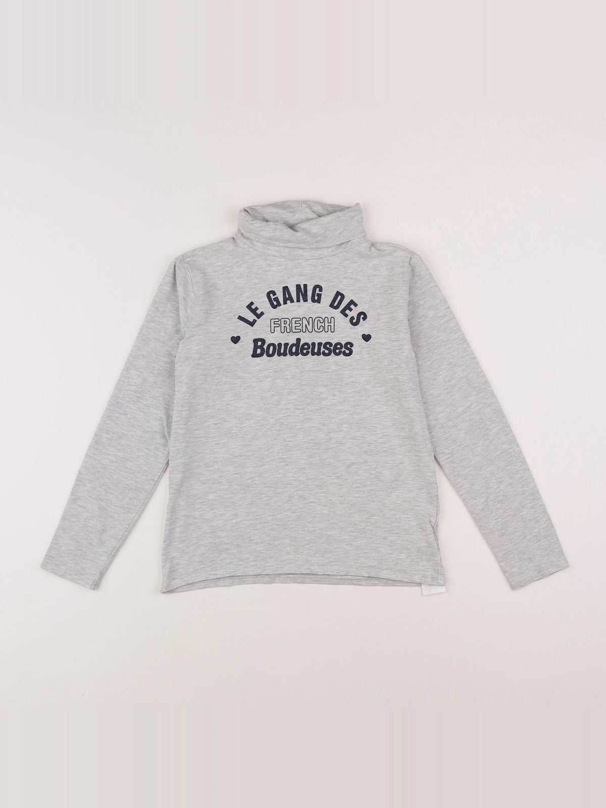 Vertbaudet - sous-pull gris - 10 ans