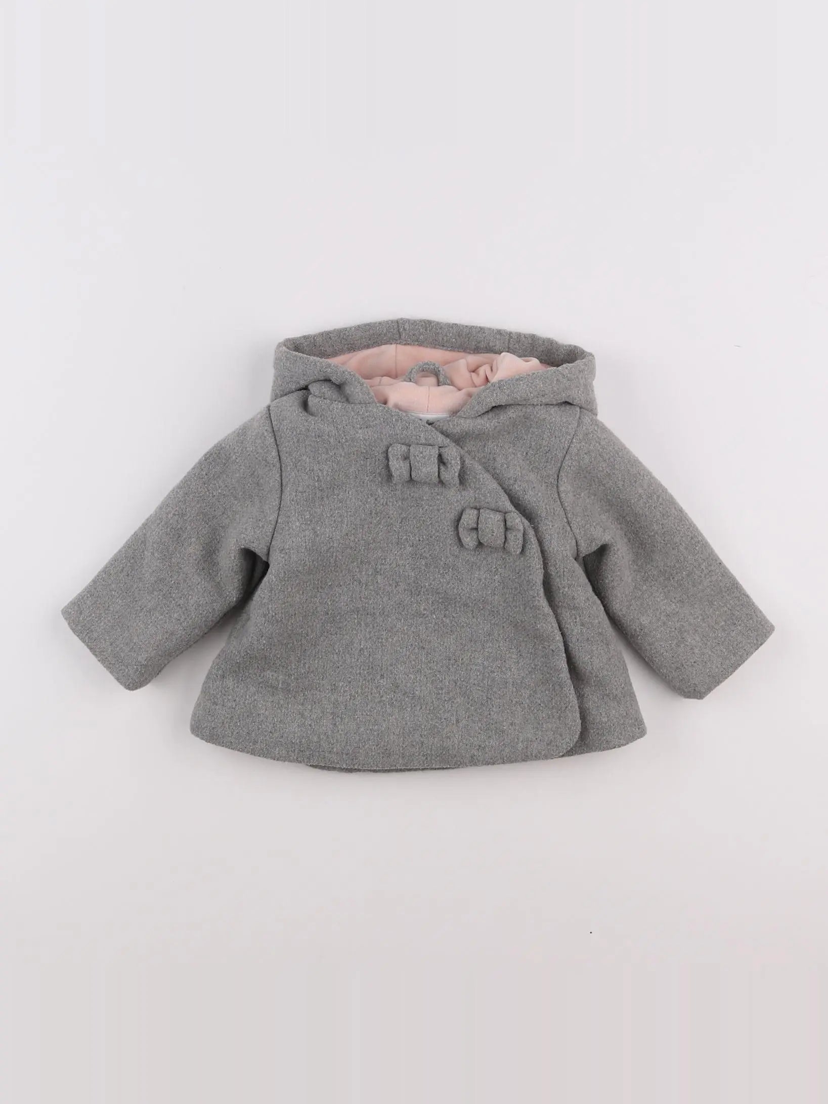Vertbaudet - manteau gris - 6 mois