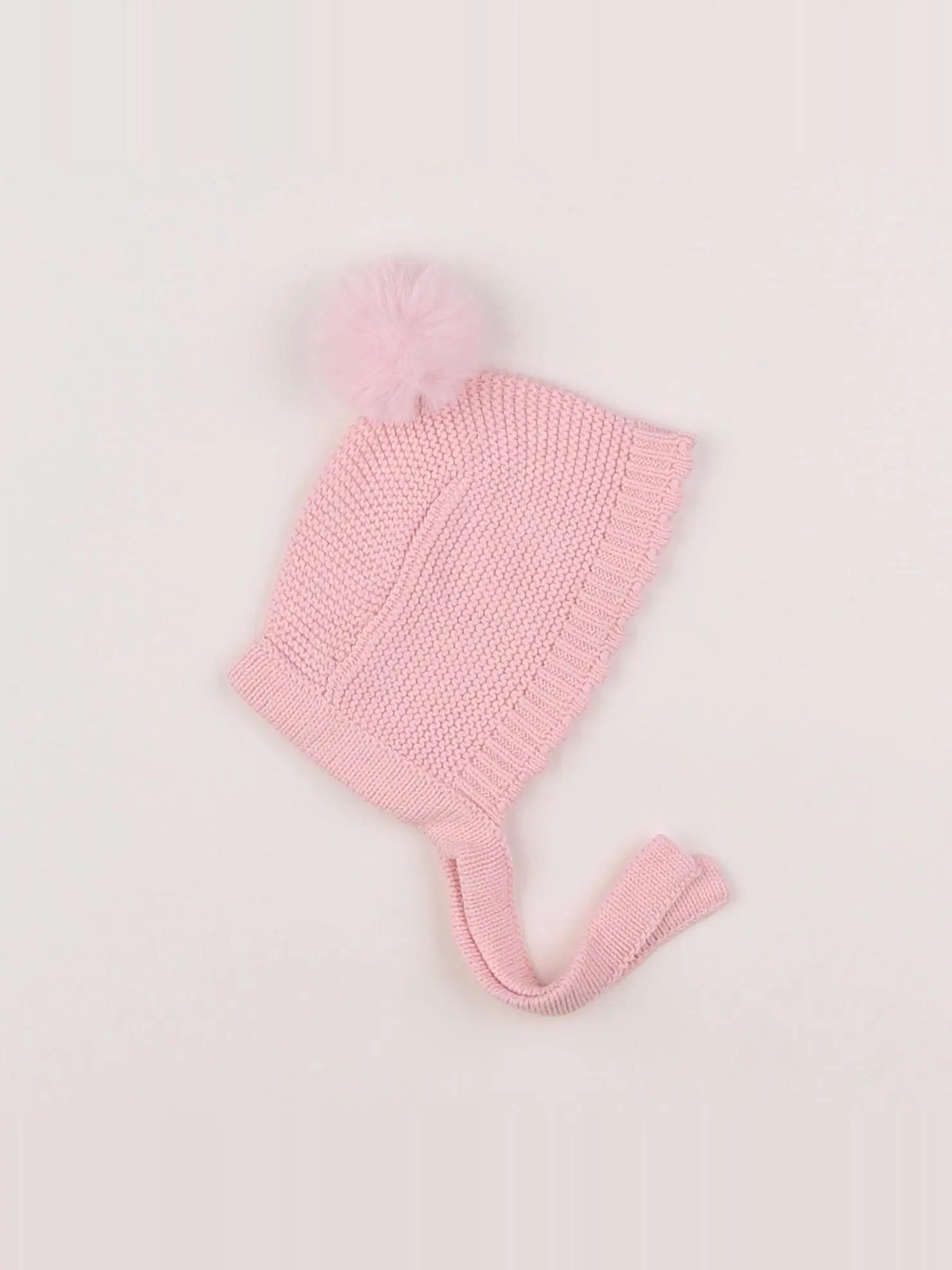 Vertbaudet - bonnet rose - 3/6 mois
