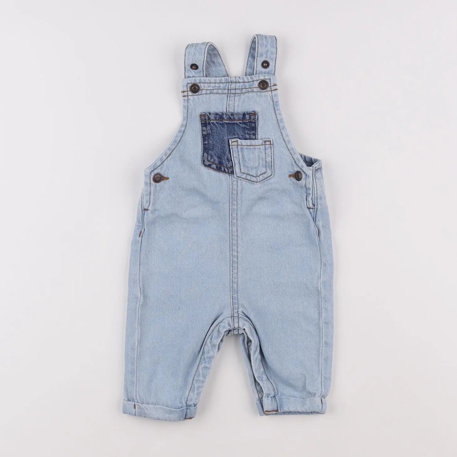 Vertbaudet - salopette bleu - 3 mois