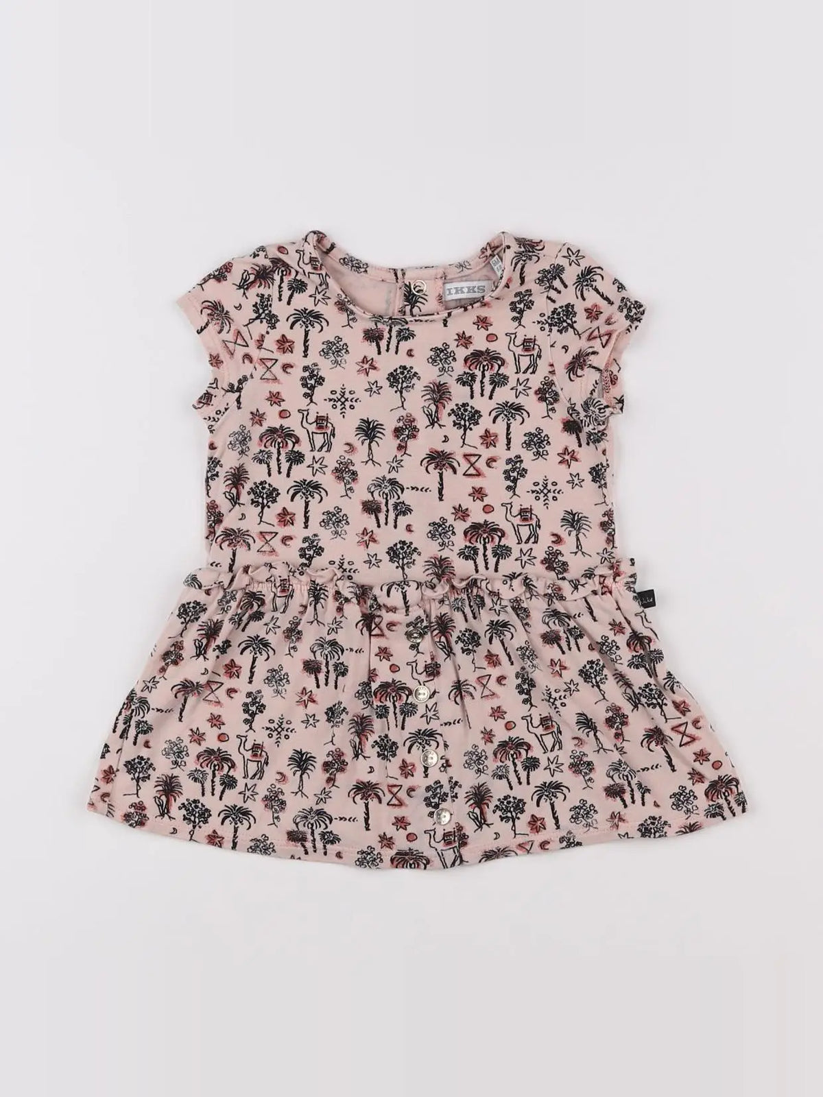 IKKS - robe rose - 6 mois