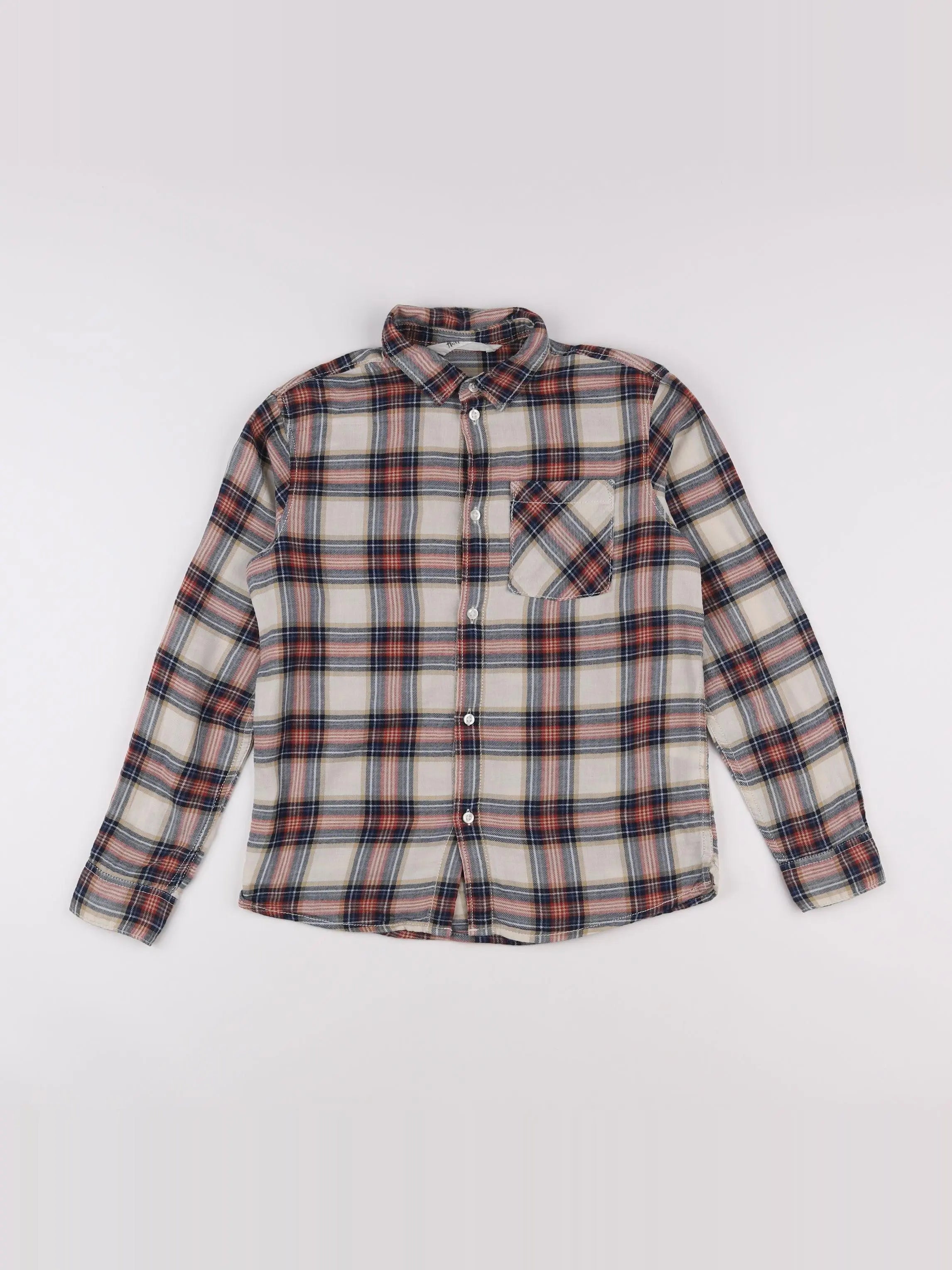 H&M - chemise beige - 9/10 ans