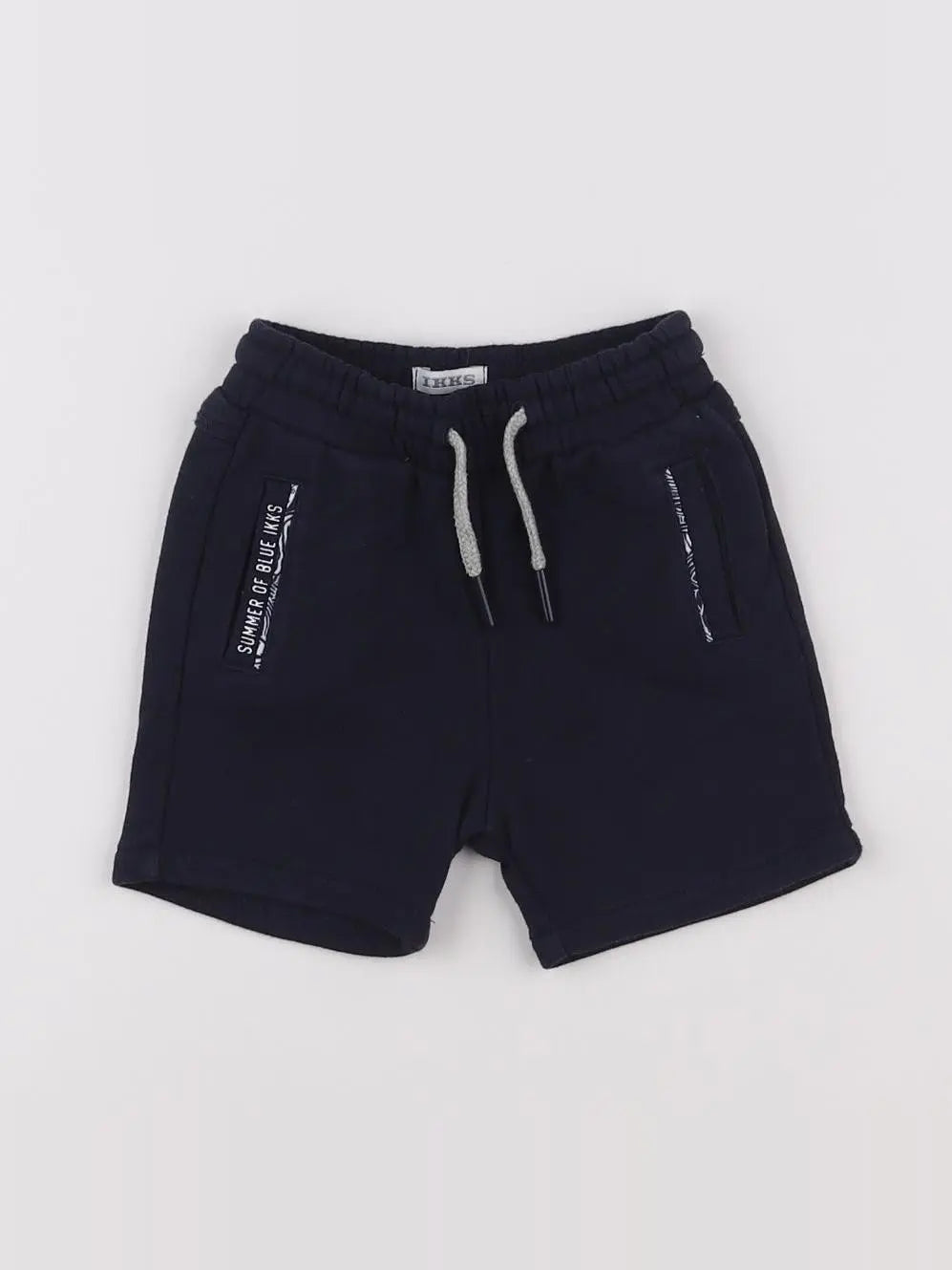 IKKS - short bleu - 12 mois