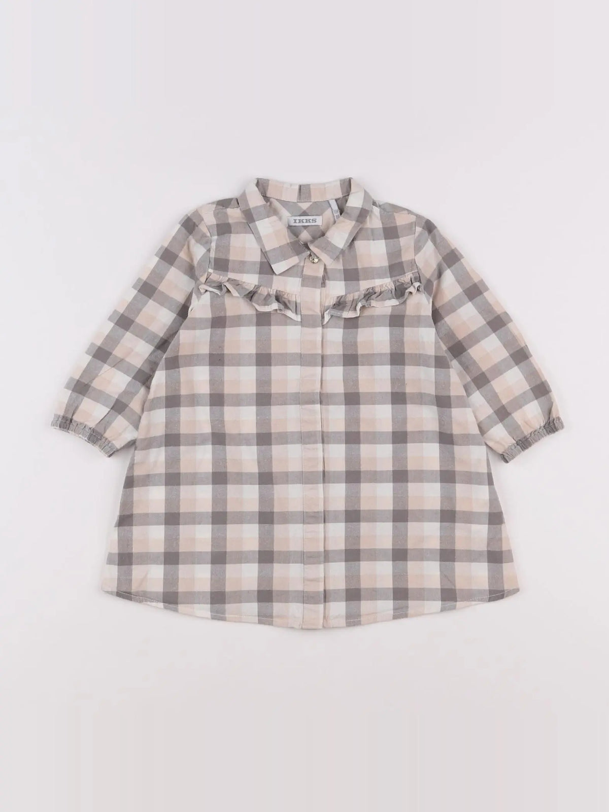 IKKS - robe gris, rose - 18 mois
