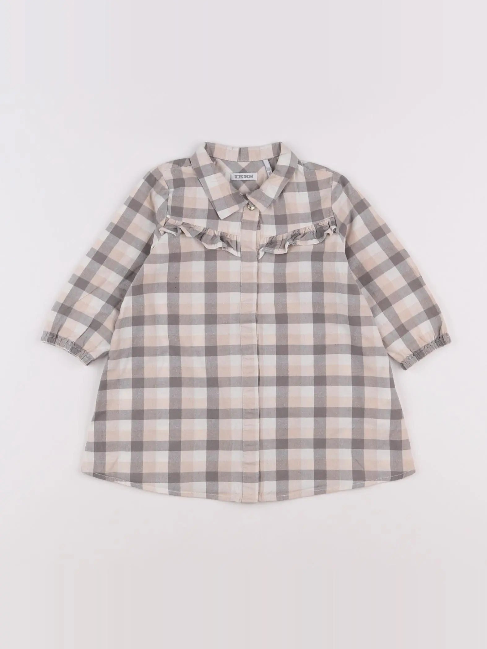 IKKS - robe gris, rose - 18 mois