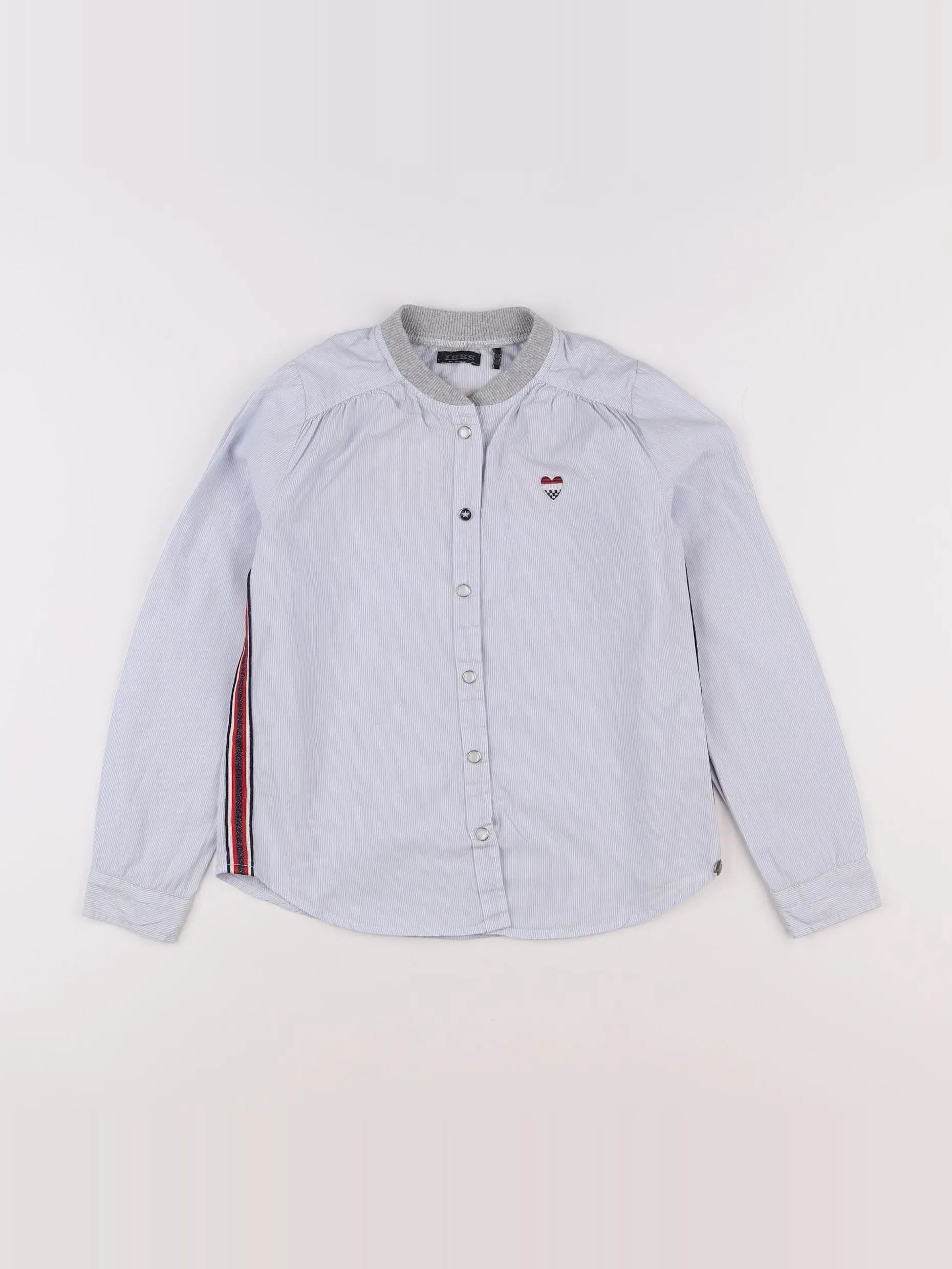 IKKS - chemise imprimé au dos bleu, blanc - 8 ans