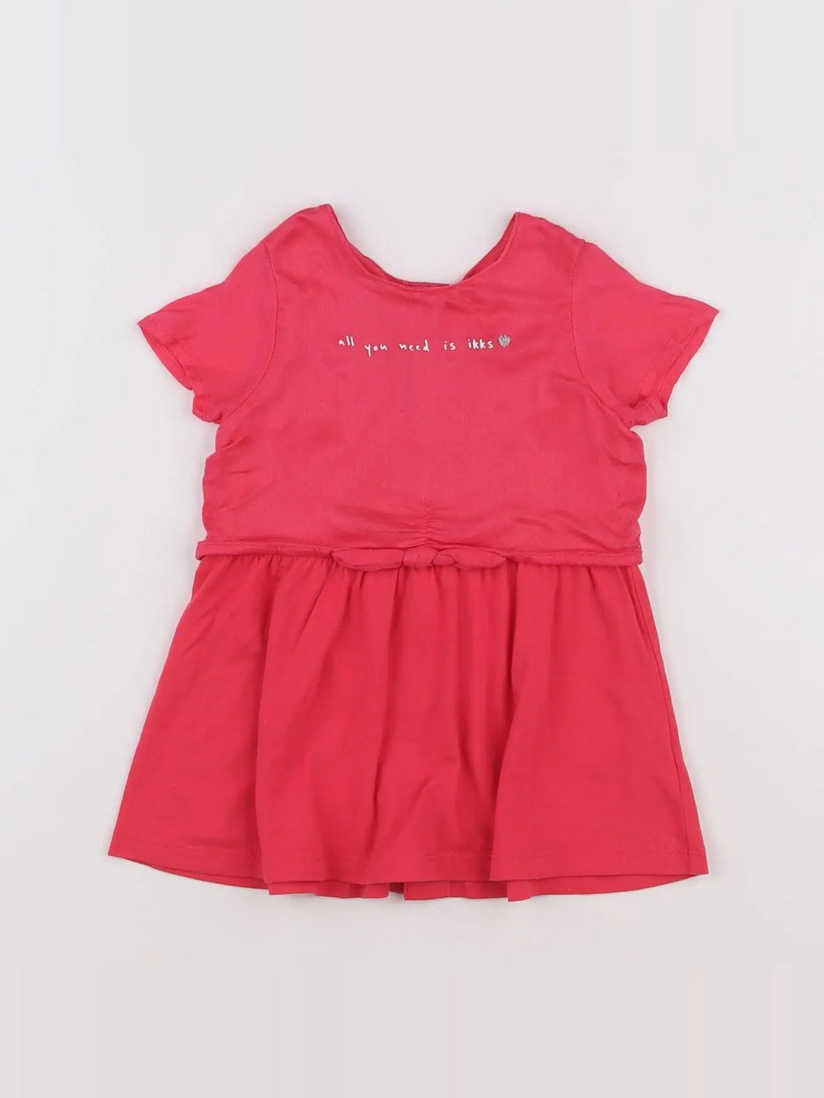 IKKS - robe rose - 12 mois