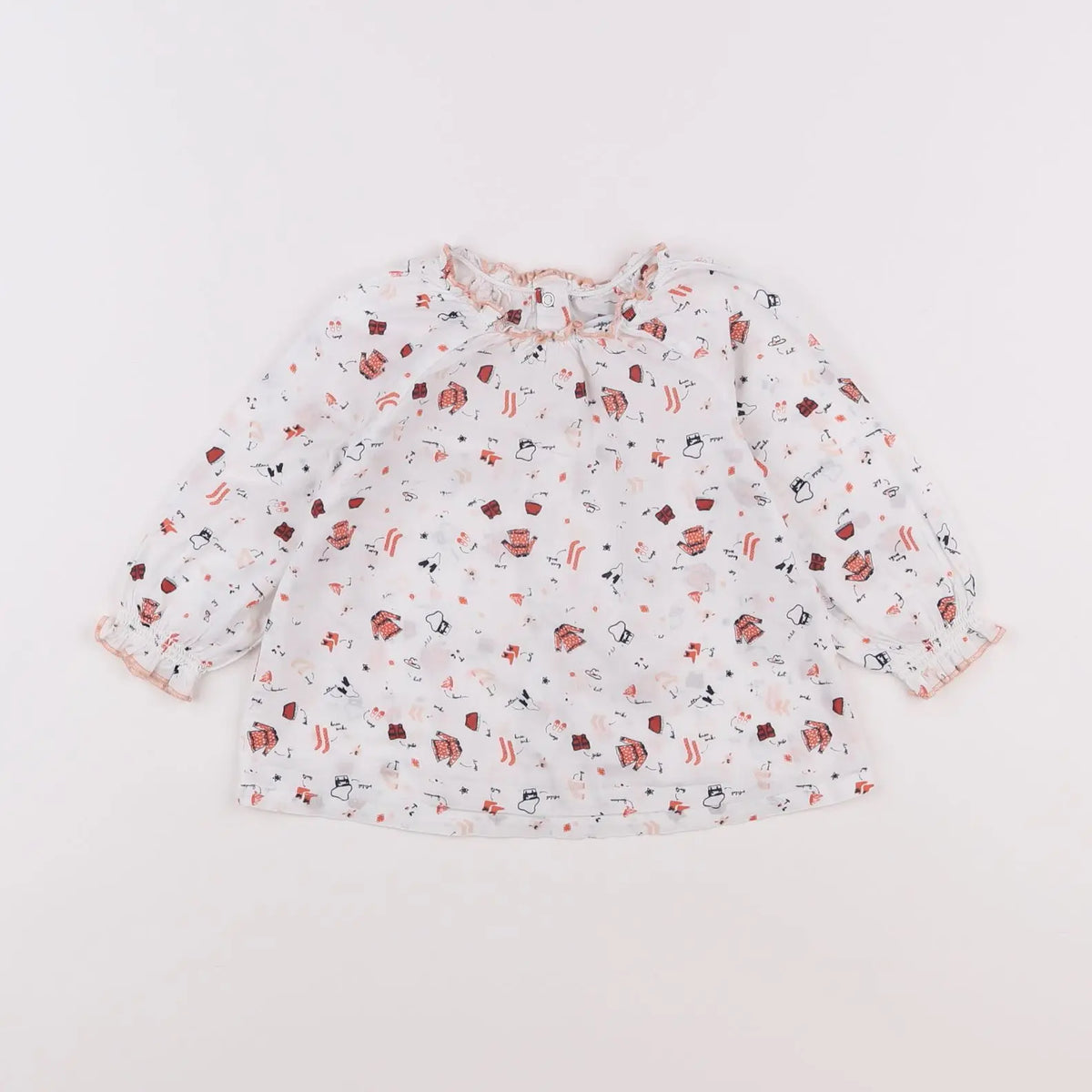 Vertbaudet - blouse multicolore - 18 mois