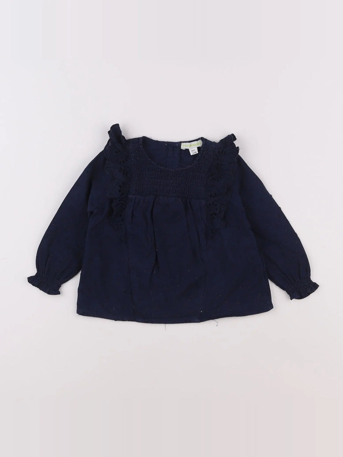 Vertbaudet - blouse bleu - 2 ans