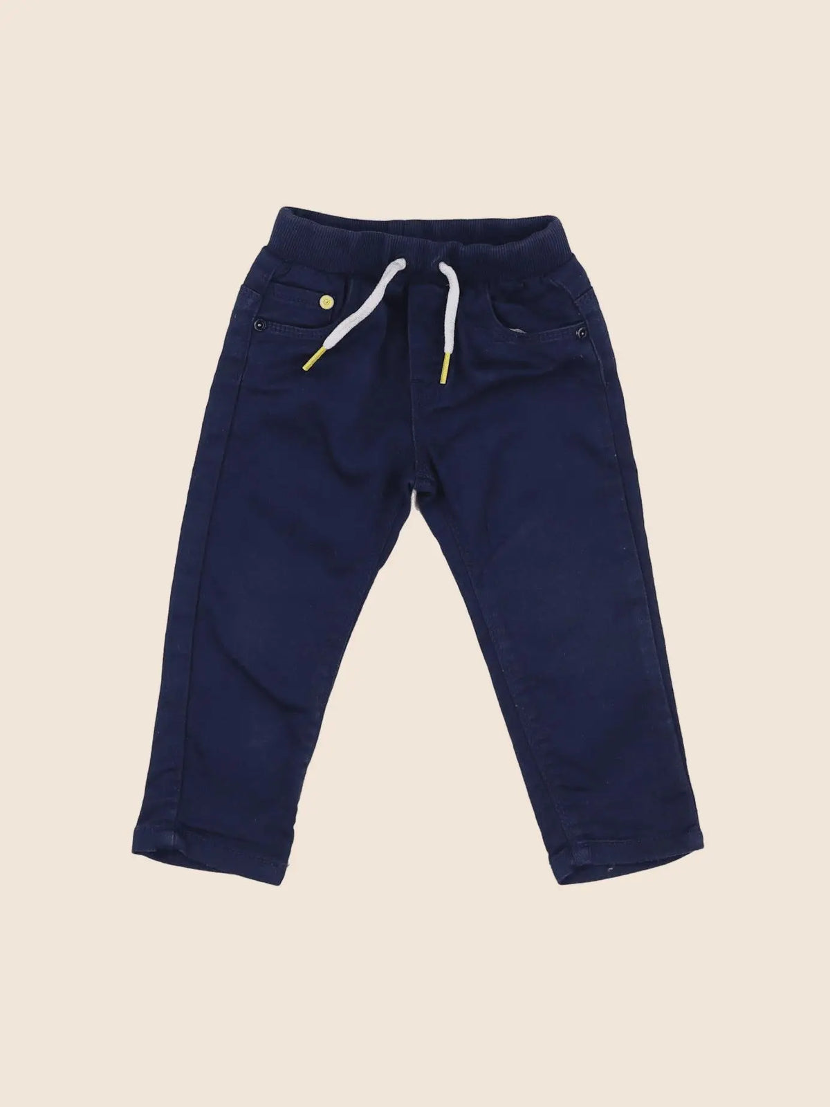 Vertbaudet - pantalon bleu - 12 mois