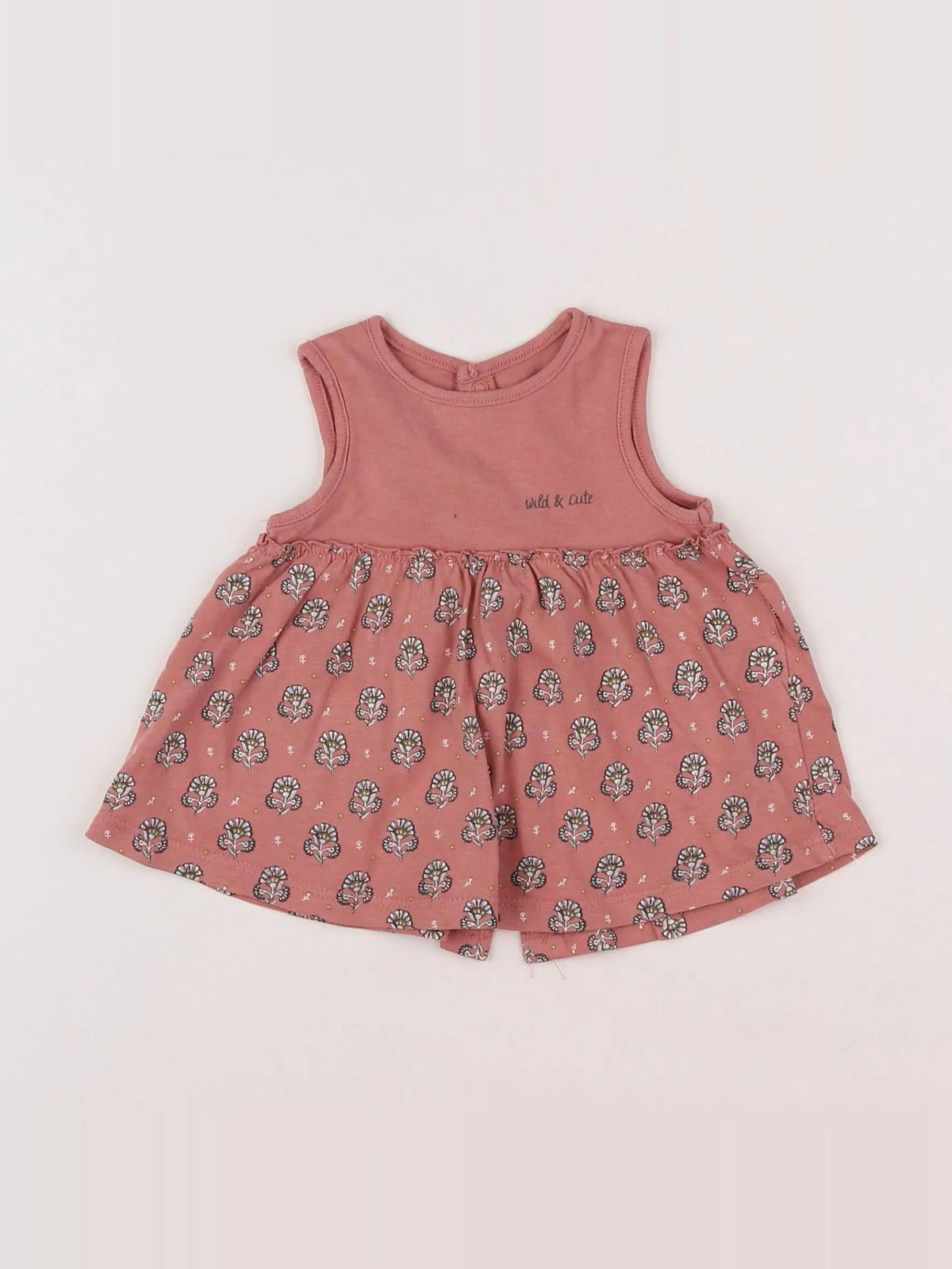 Vertbaudet - robe rose - 1 mois