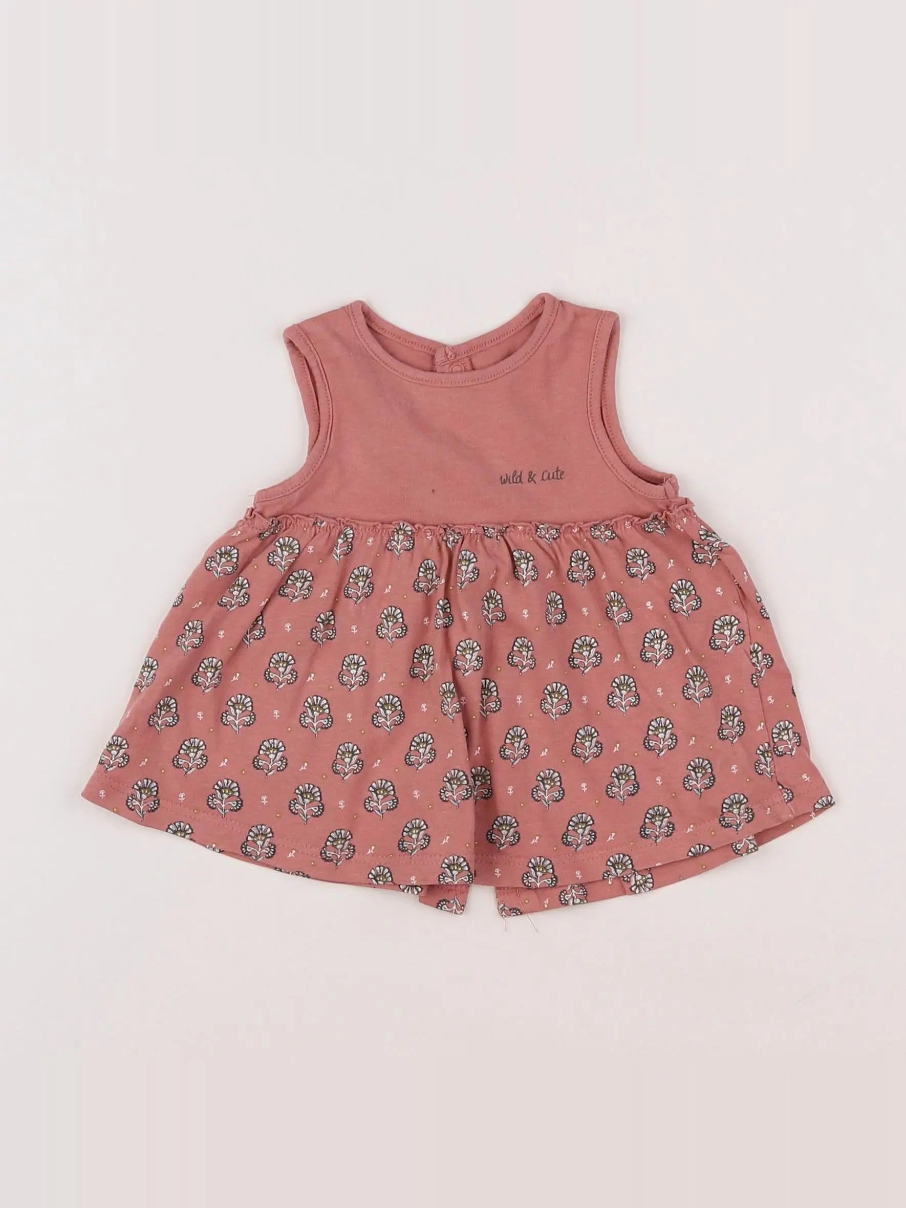 Vertbaudet - robe rose - 1 mois