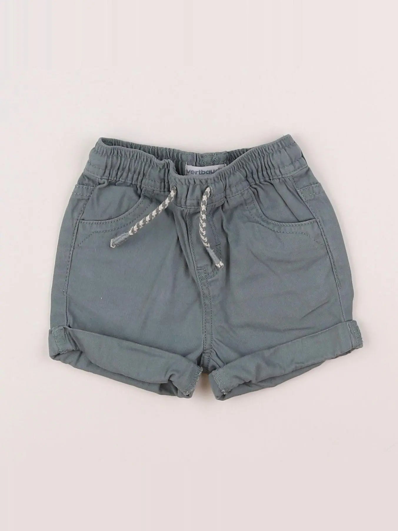 Vertbaudet - short vert - 9 mois