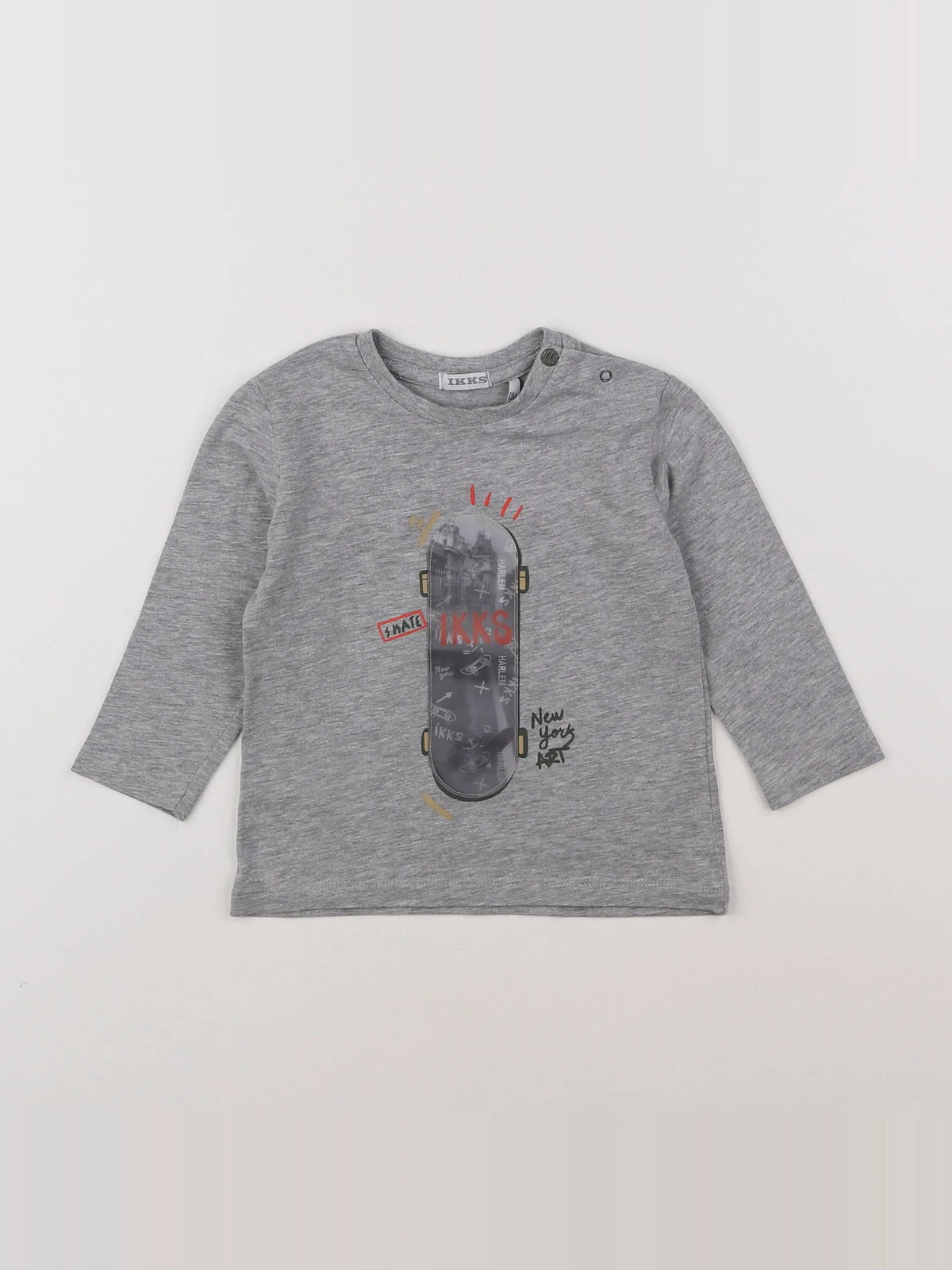 IKKS - tee-shirt gris - 12 mois