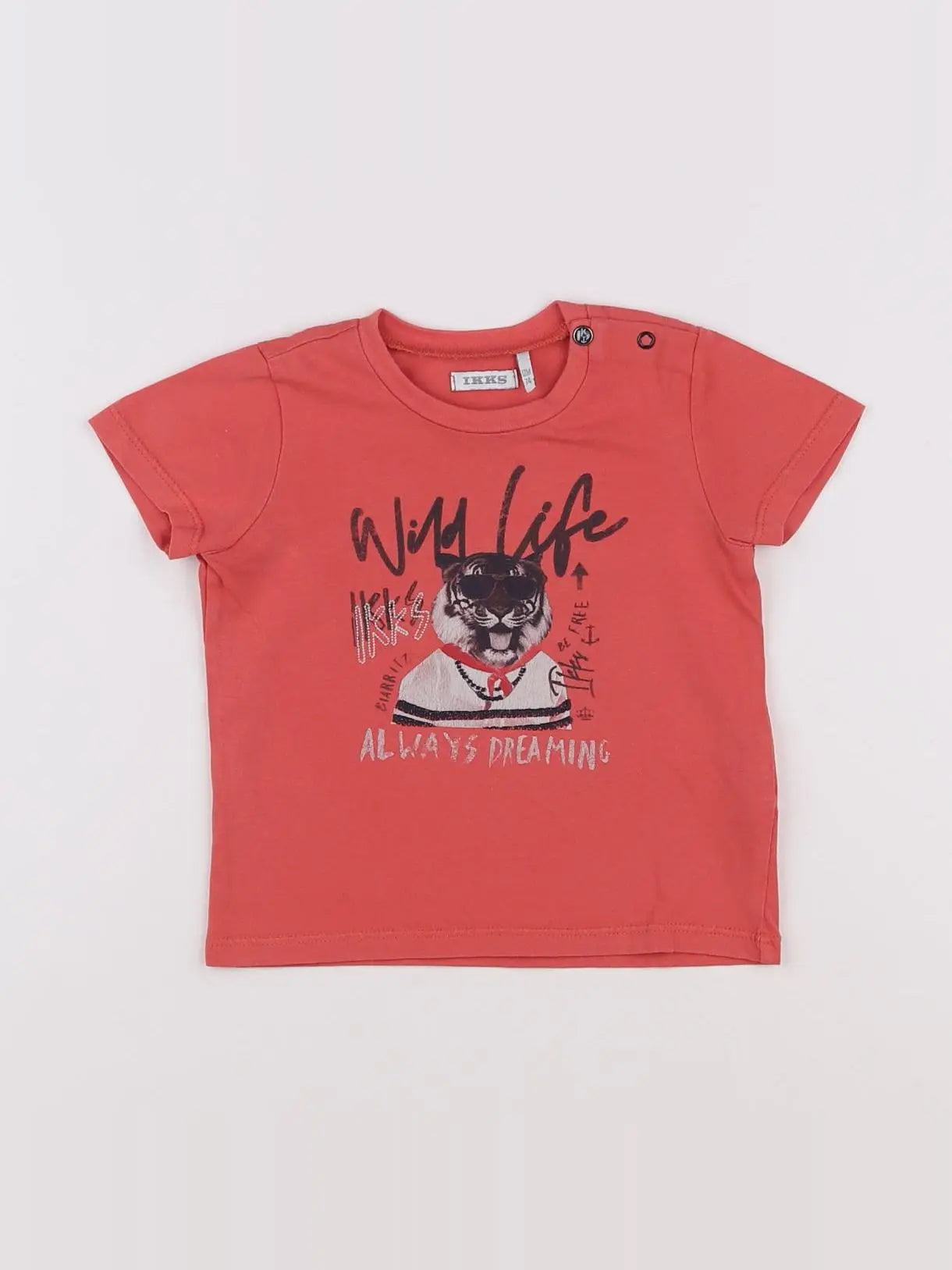 IKKS - tee-shirt orange - 12 mois