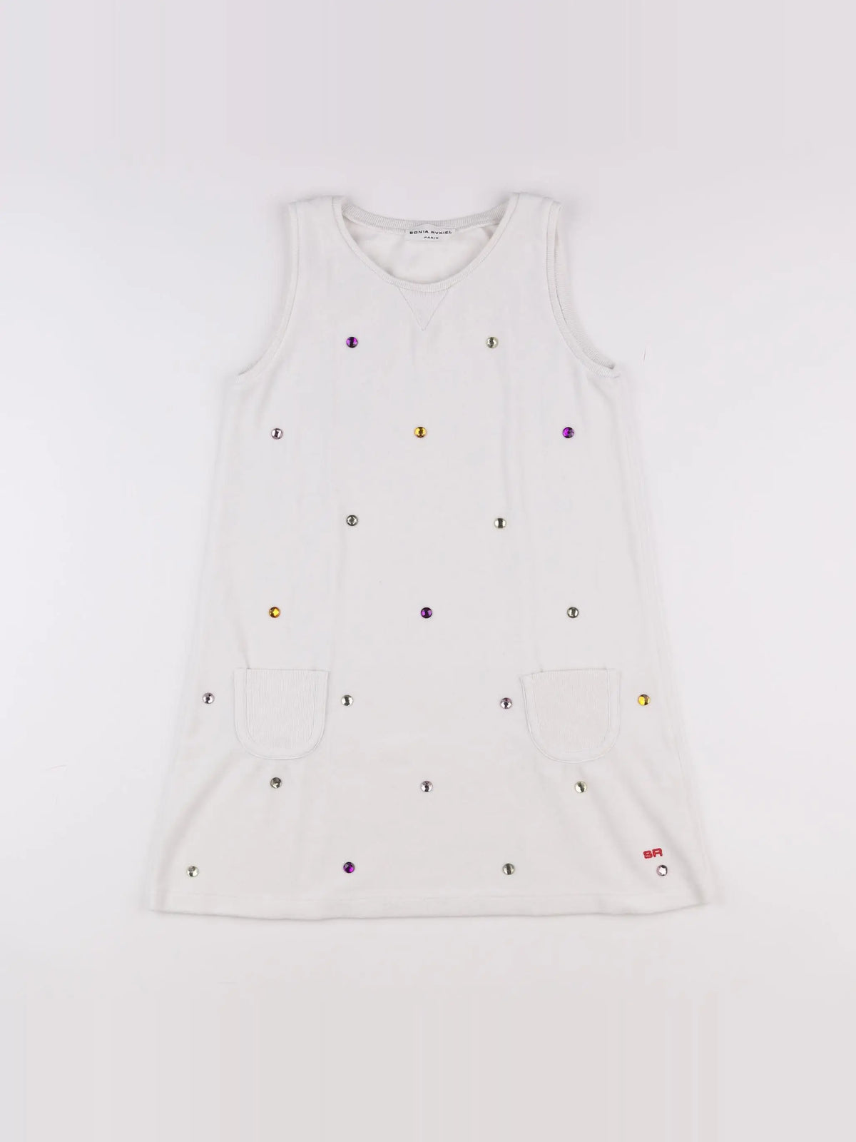 Sonia Rykiel - robe blanc, argent - 10 ans
