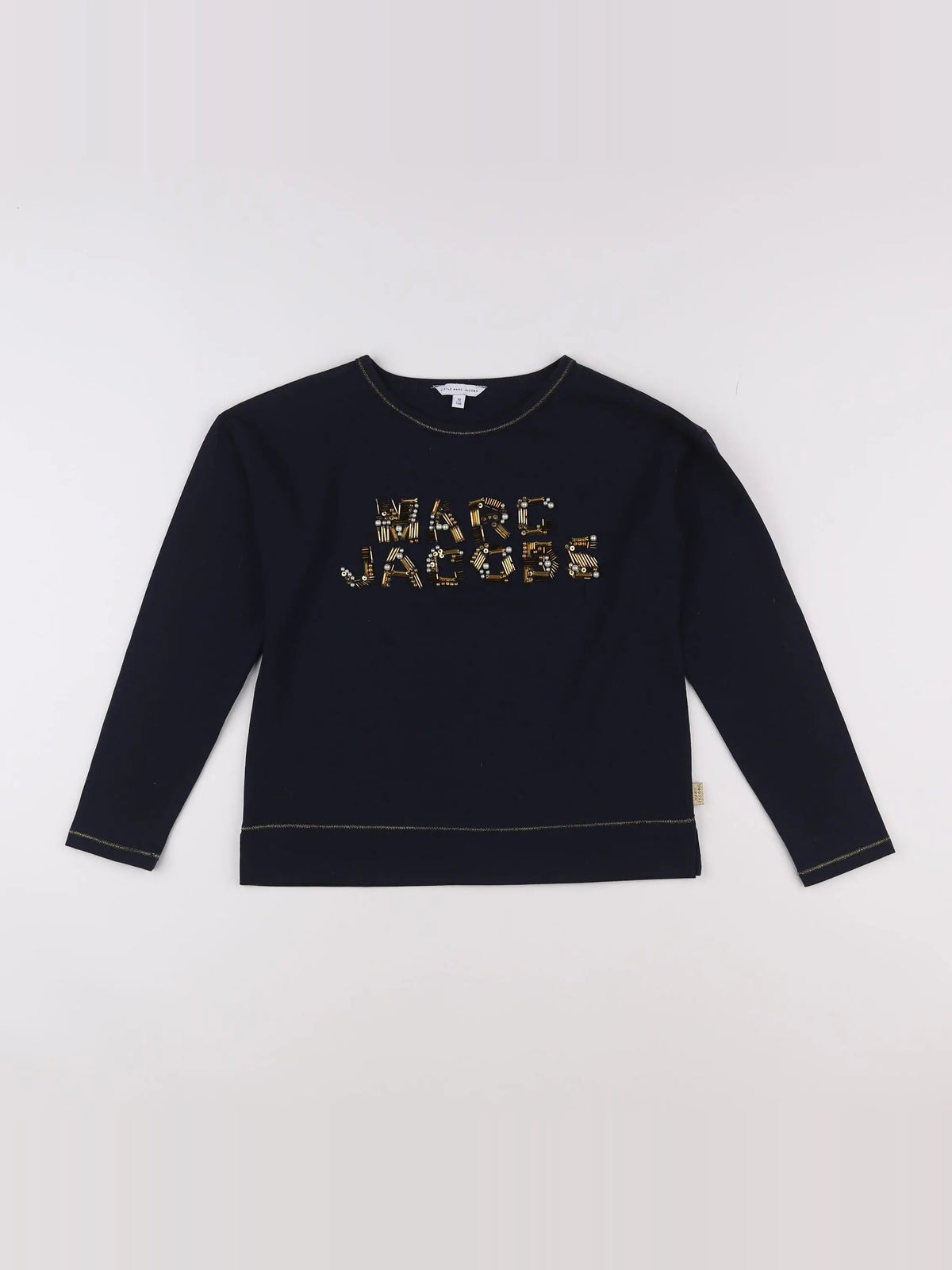 Little marc jacobs - tee-shirt bleu, or - 10 ans