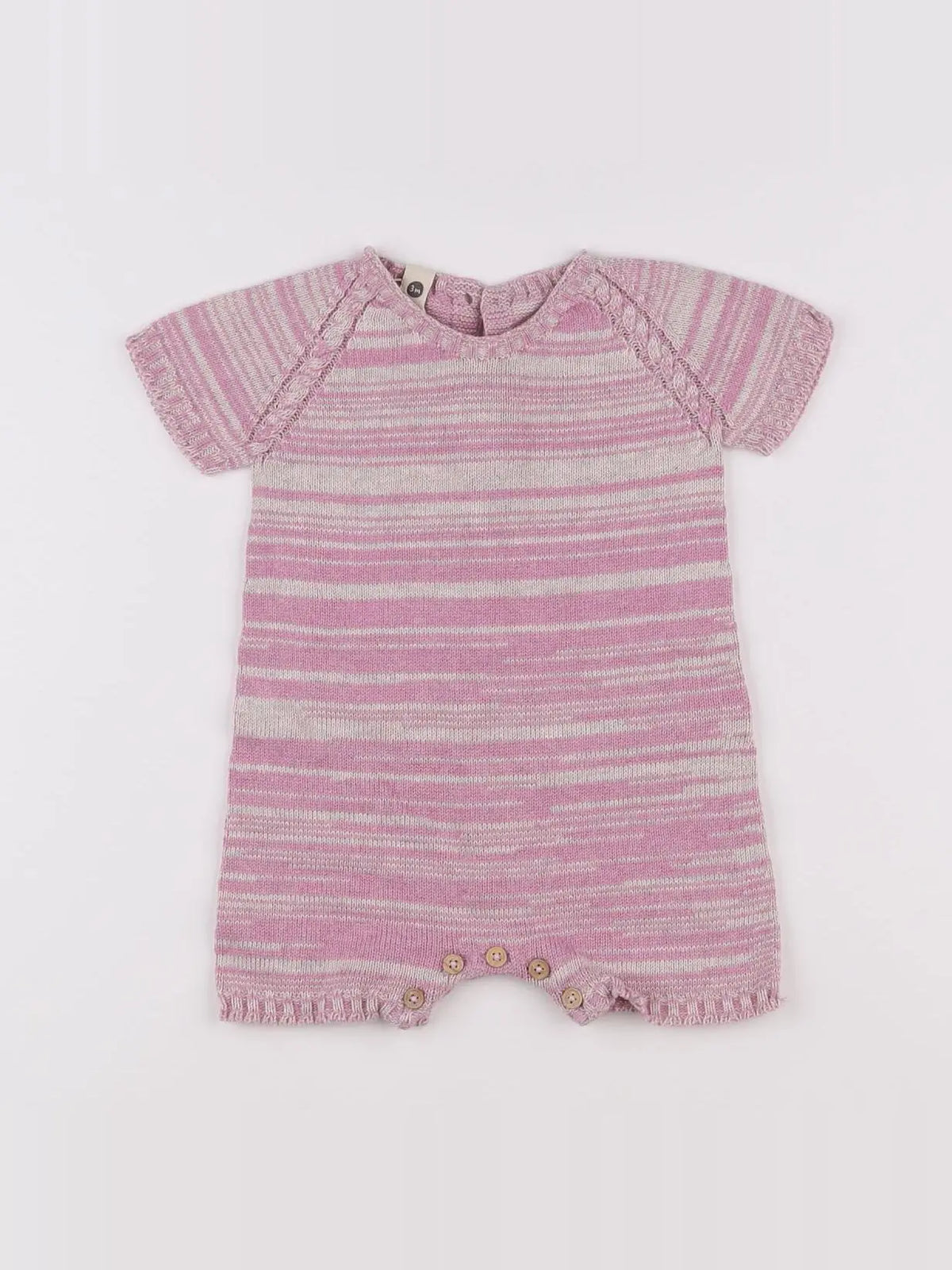 Bayiri  - combinaison violet (état neuf) - 3 mois