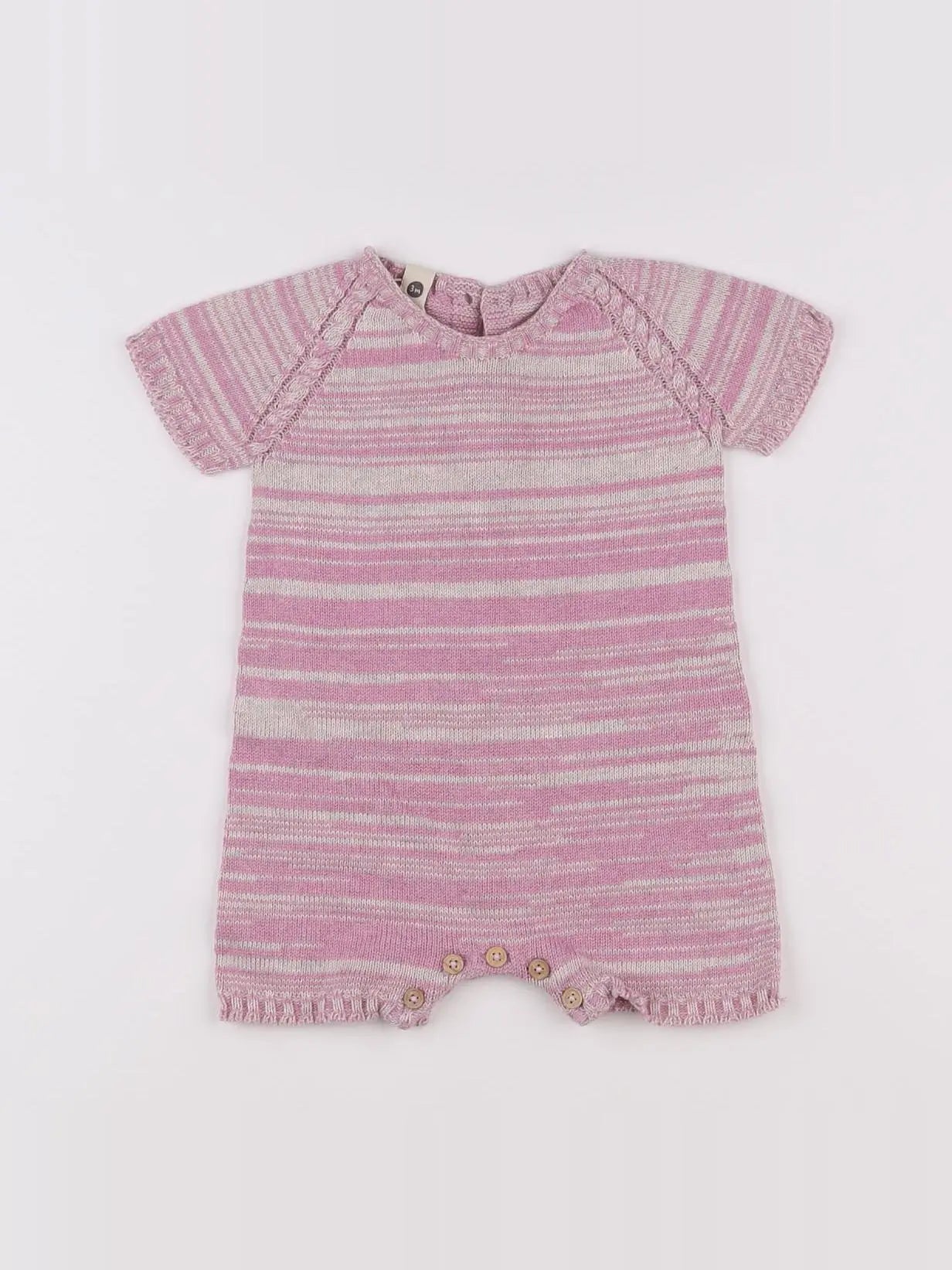 Bayiri  - combinaison violet (état neuf) - 3 mois