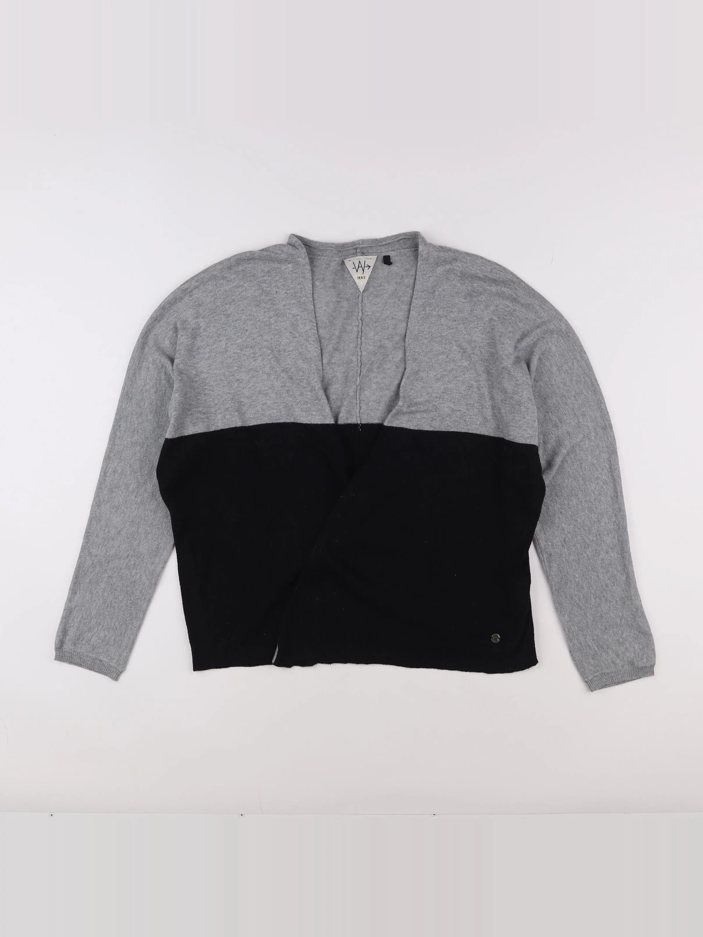 IKKS - gilet gris, noir - 12 ans