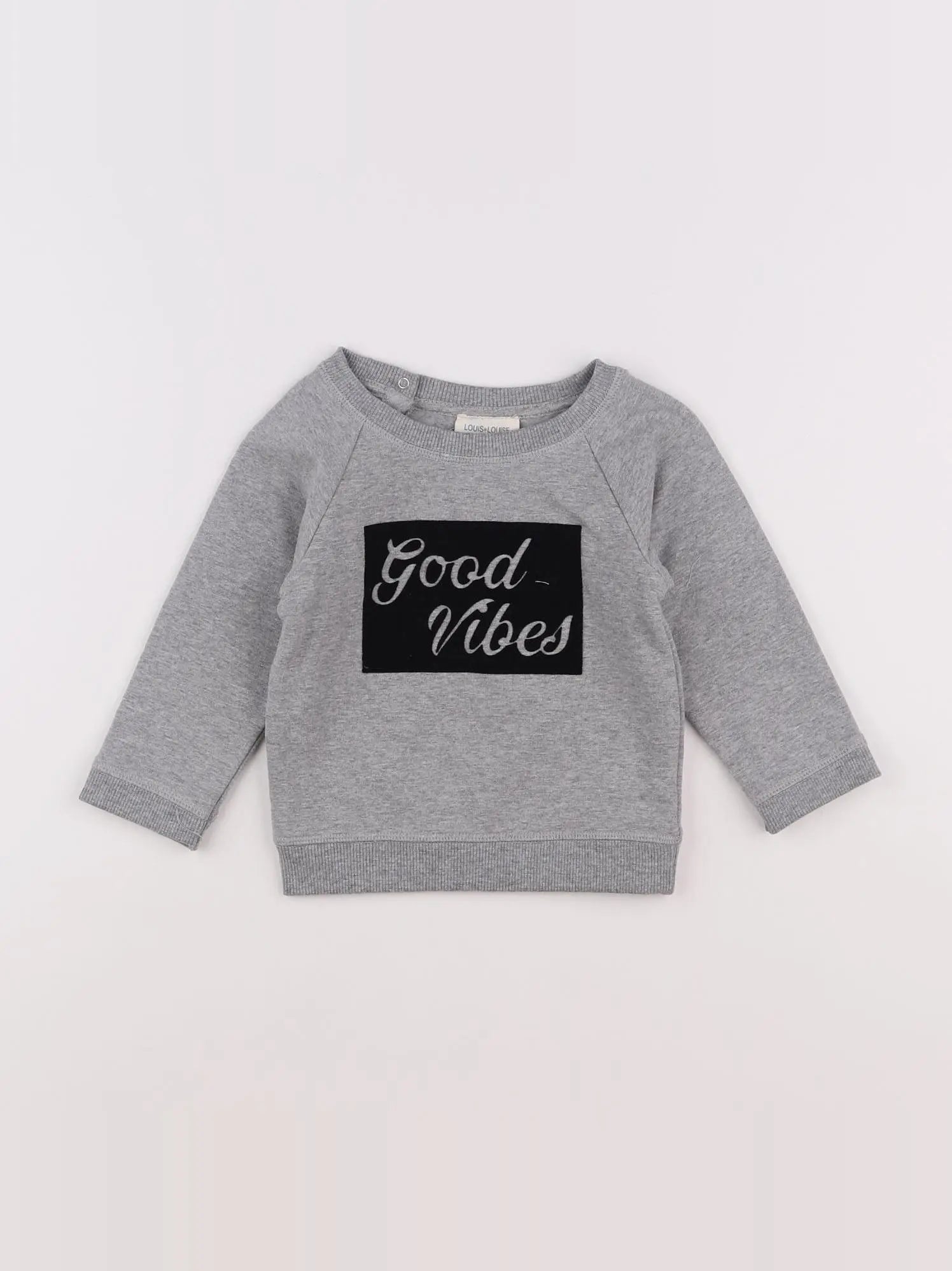 Louis Louise - sweat gris - 12 mois
