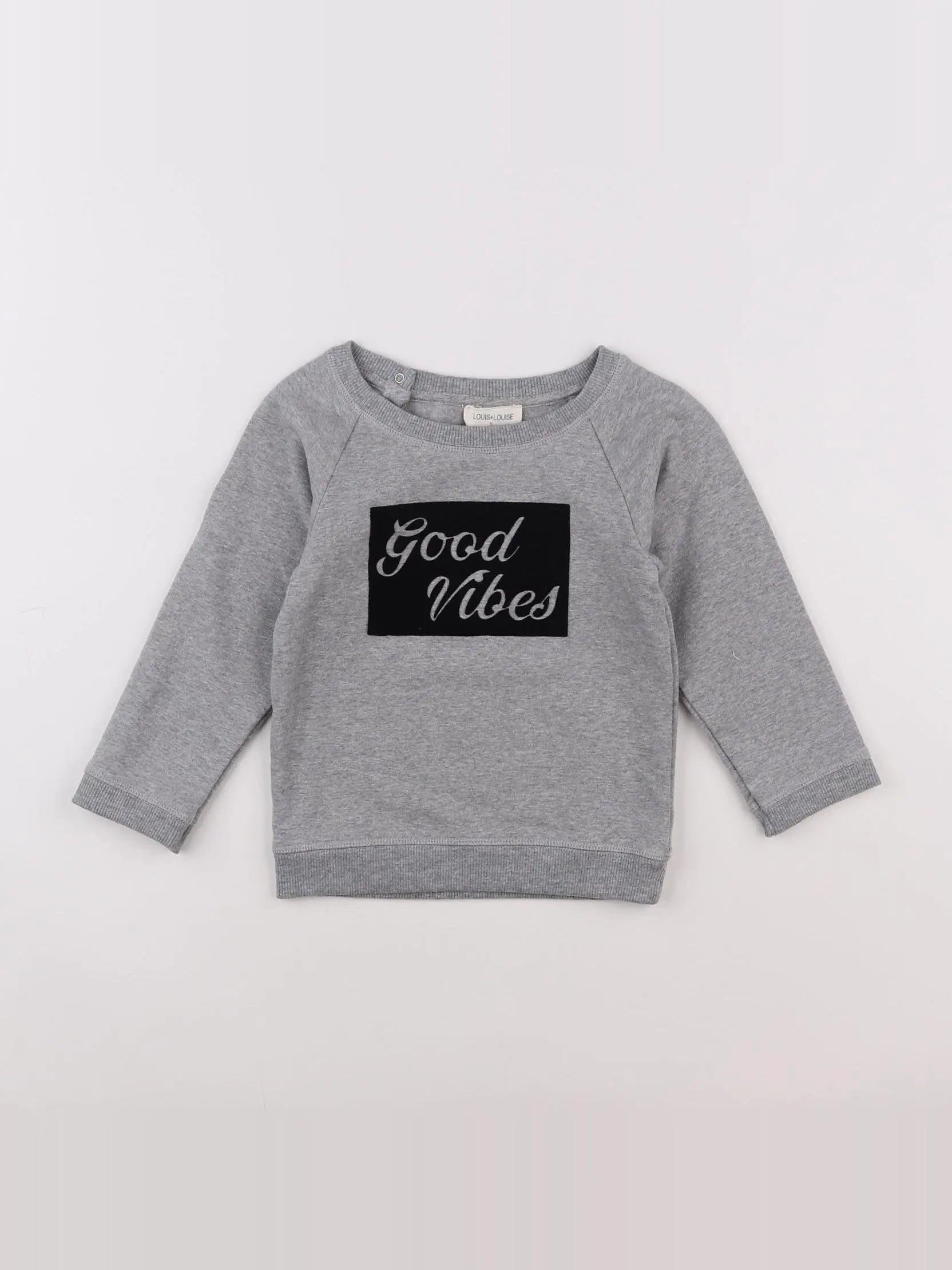 Louis Louise - sweat gris (état neuf) - 2 ans