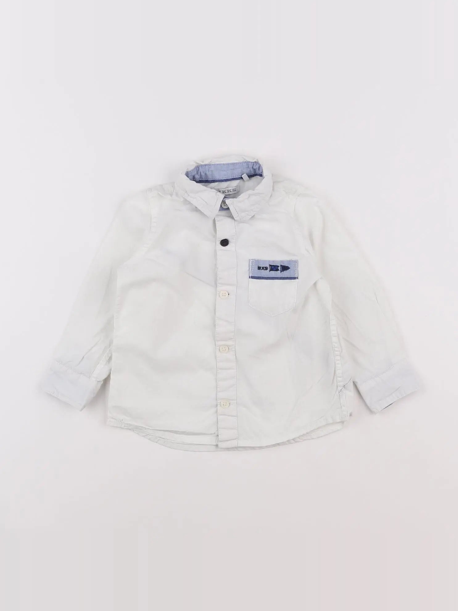 IKKS - chemise imprimé au dos blanc - 18 mois