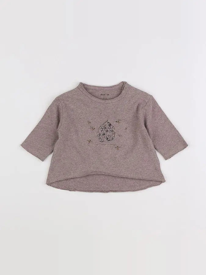 Play Up - tee-shirt marron - 3 mois