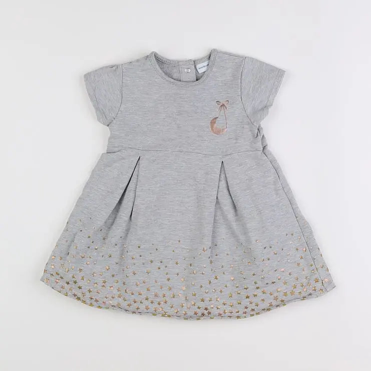 Vertbaudet - robe gris - 2 ans