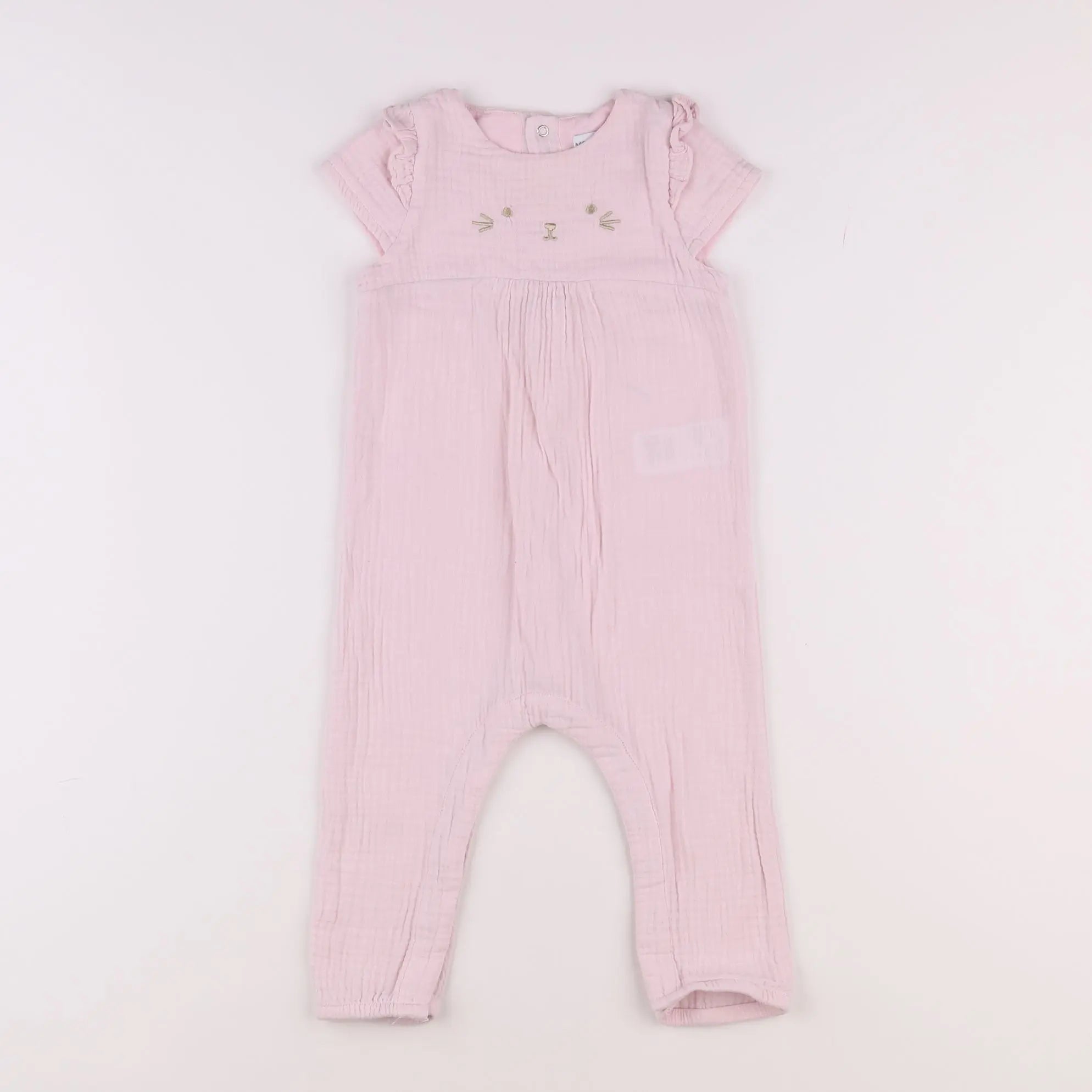 Vertbaudet - combinaison rose - 18 mois