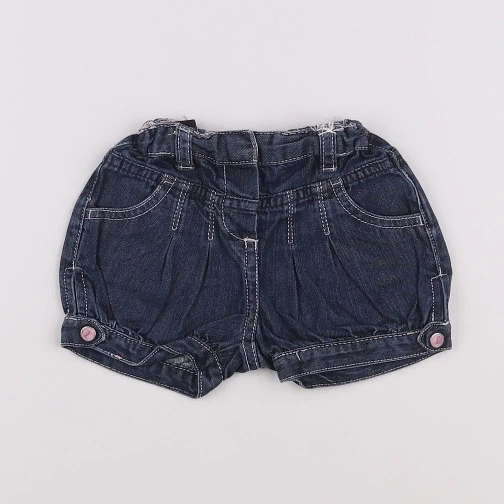 Vertbaudet - short bleu - 12 mois