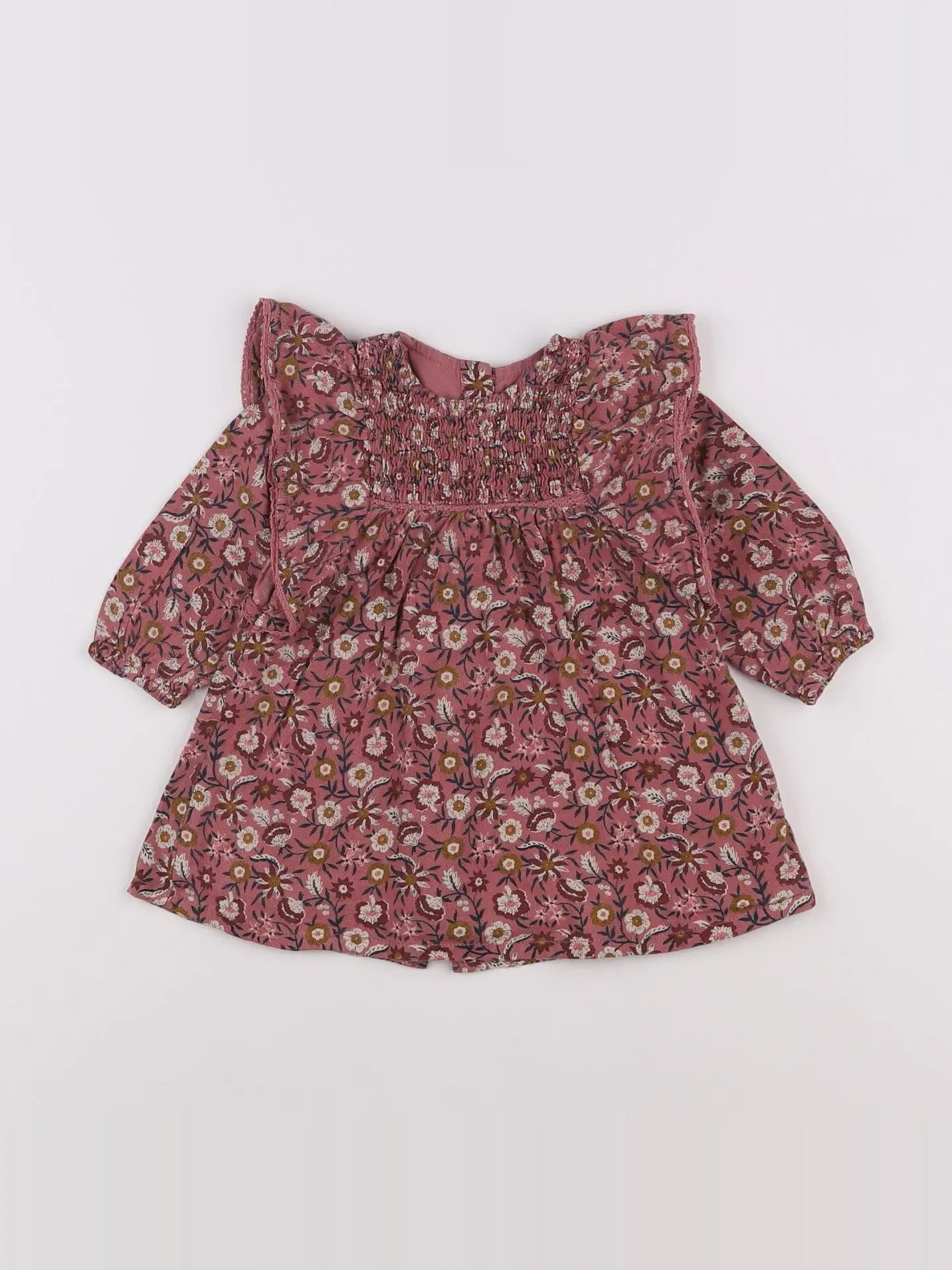 Vertbaudet - robe rose - 6 mois