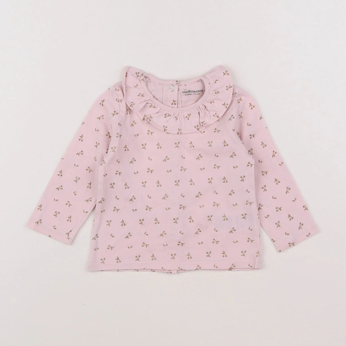 Vertbaudet - tee-shirt rose - 9 mois