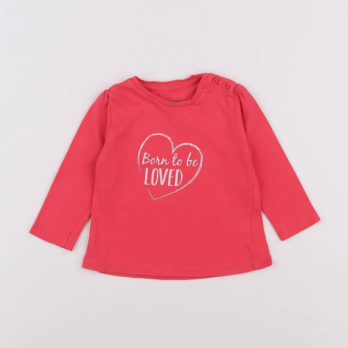 Vertbaudet - tee-shirt rose - 6 mois