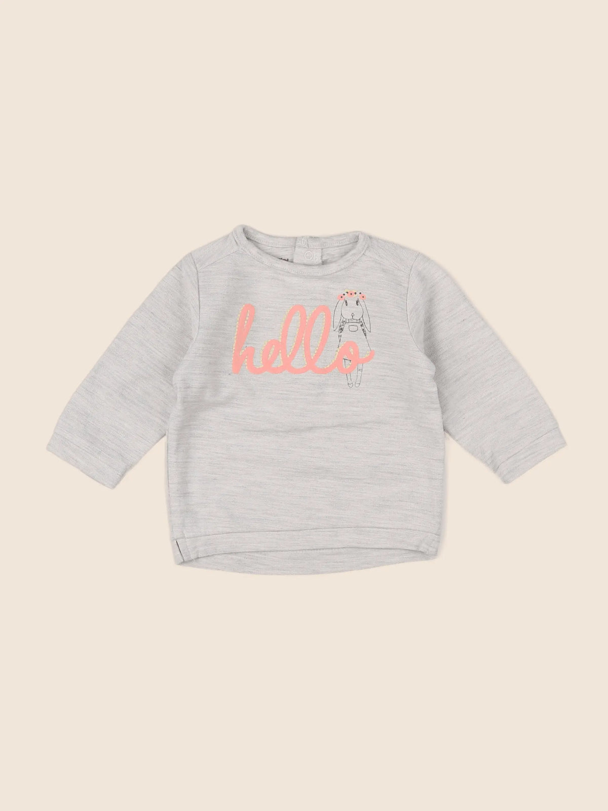 Vertbaudet - sweat gris - 3 mois