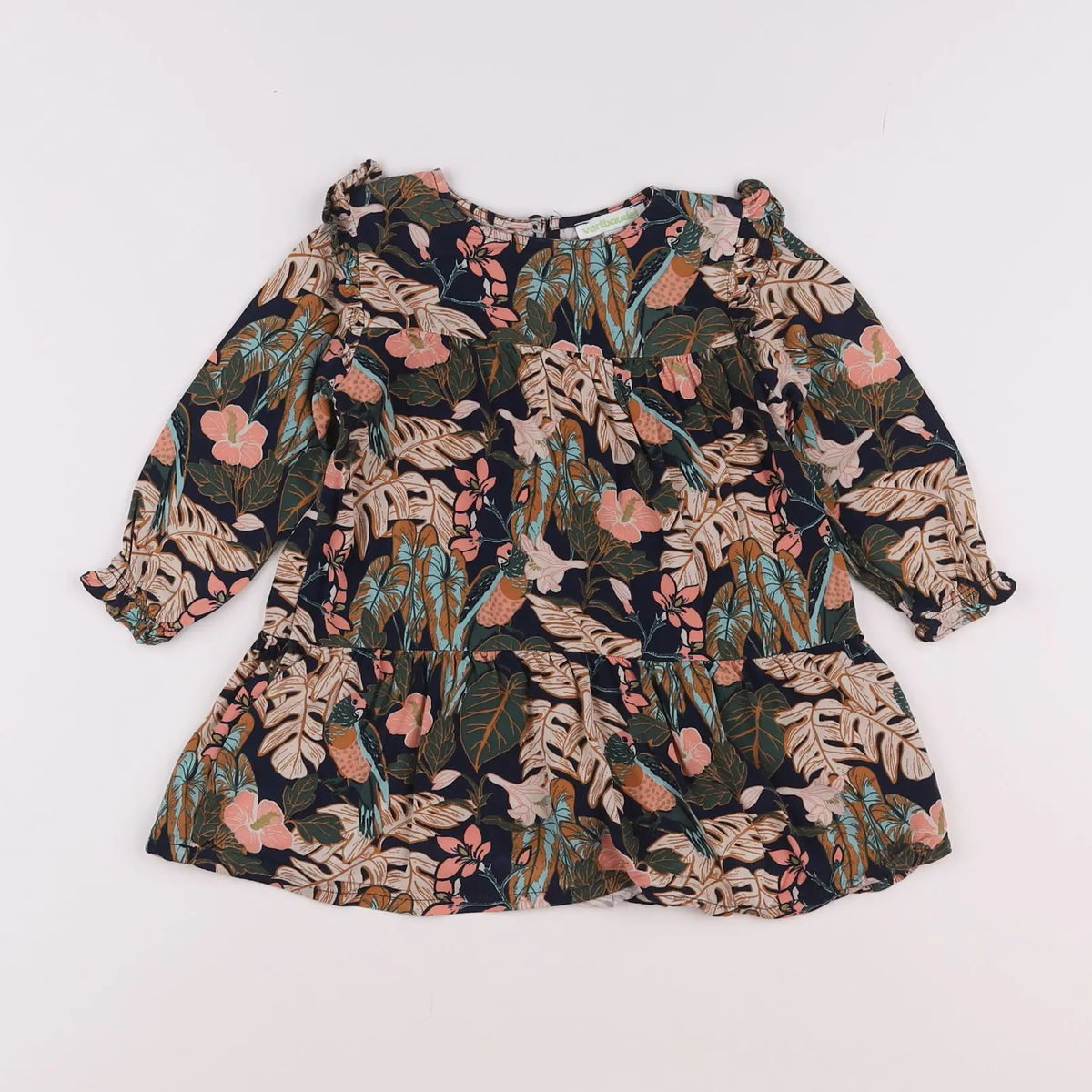 Vertbaudet - robe multicolore - 2 ans
