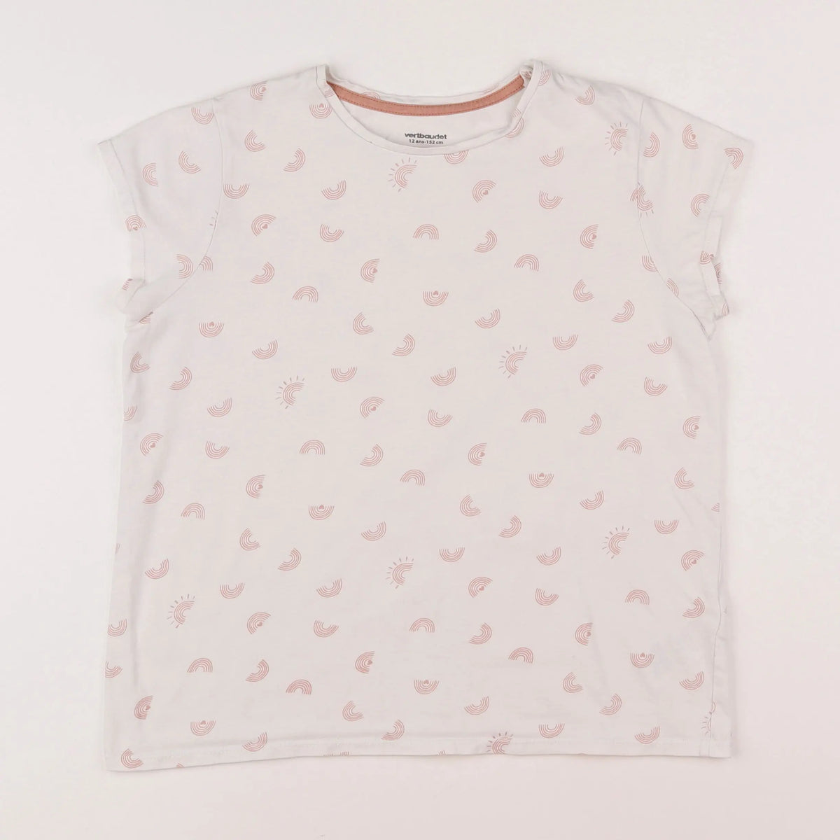 Vertbaudet - tee-shirt blanc - 12 ans