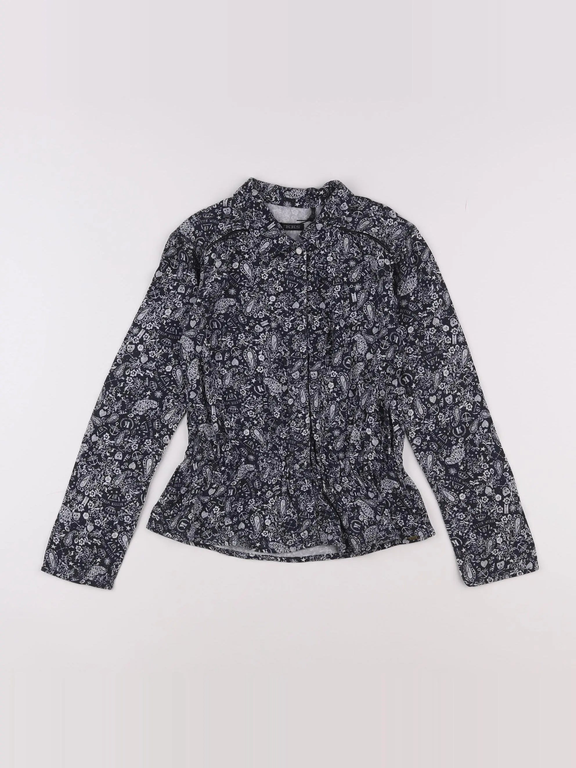 IKKS - chemise bleu - 8 ans