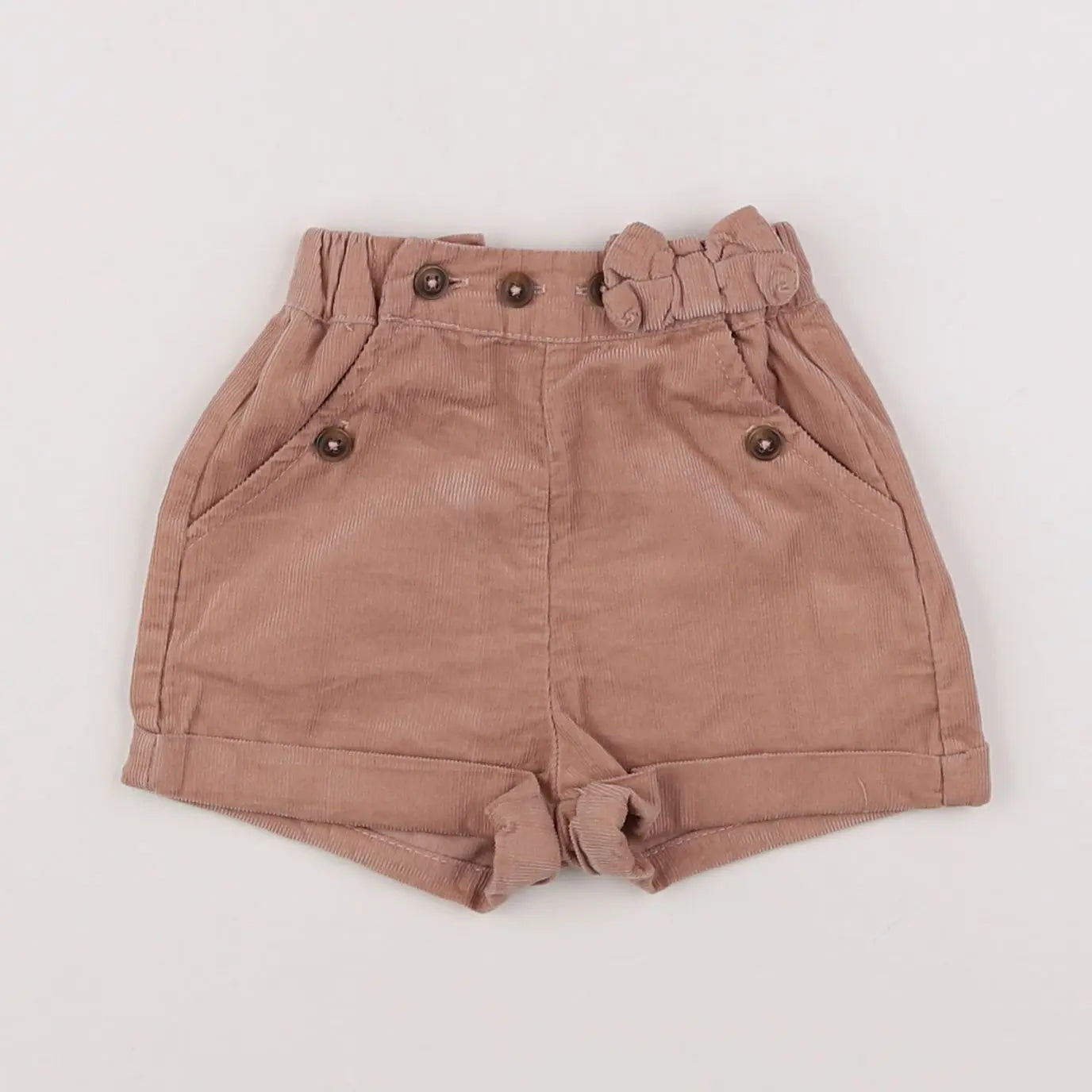 Vertbaudet - short marron - 3 mois