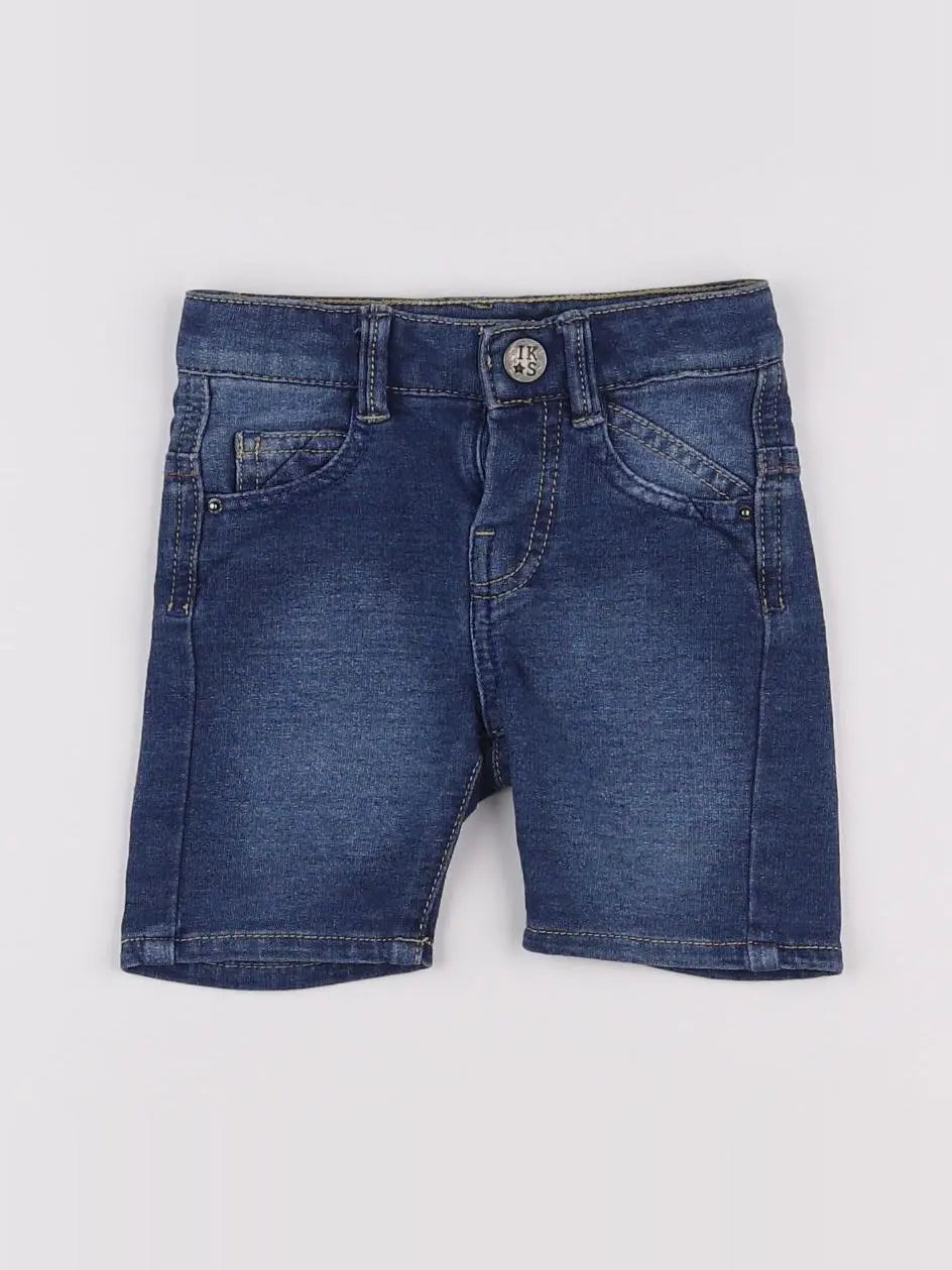 IKKS - short bleu - 12 mois