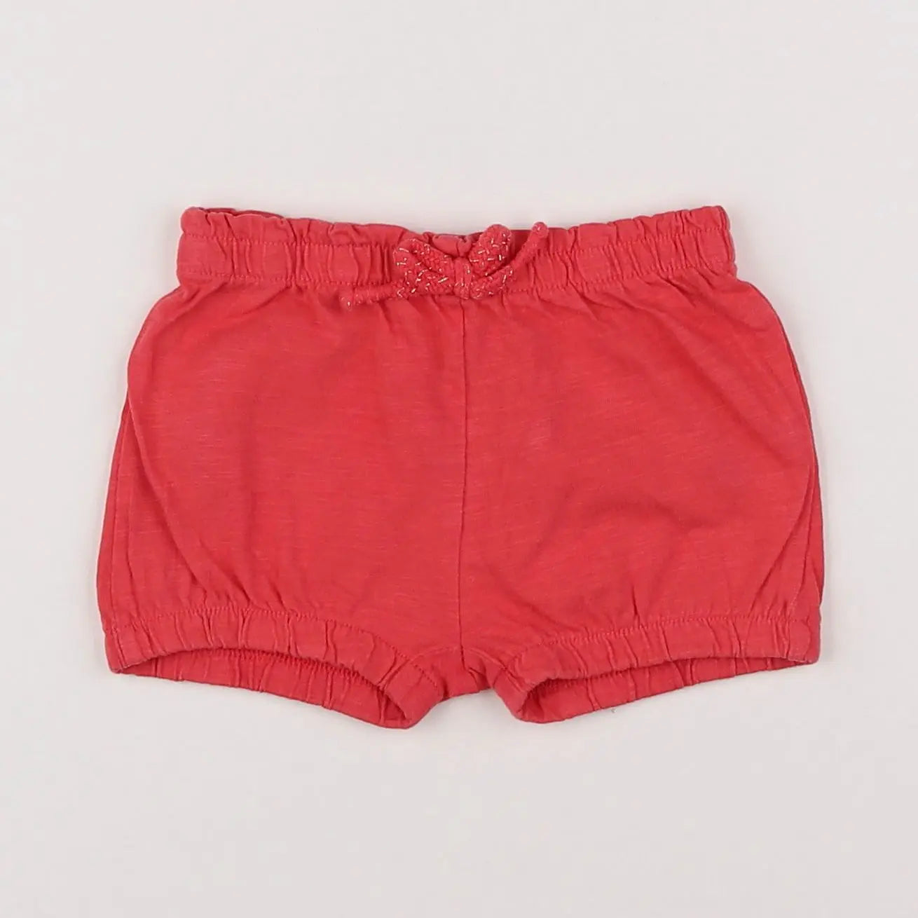 Vertbaudet - short rouge - 9 mois