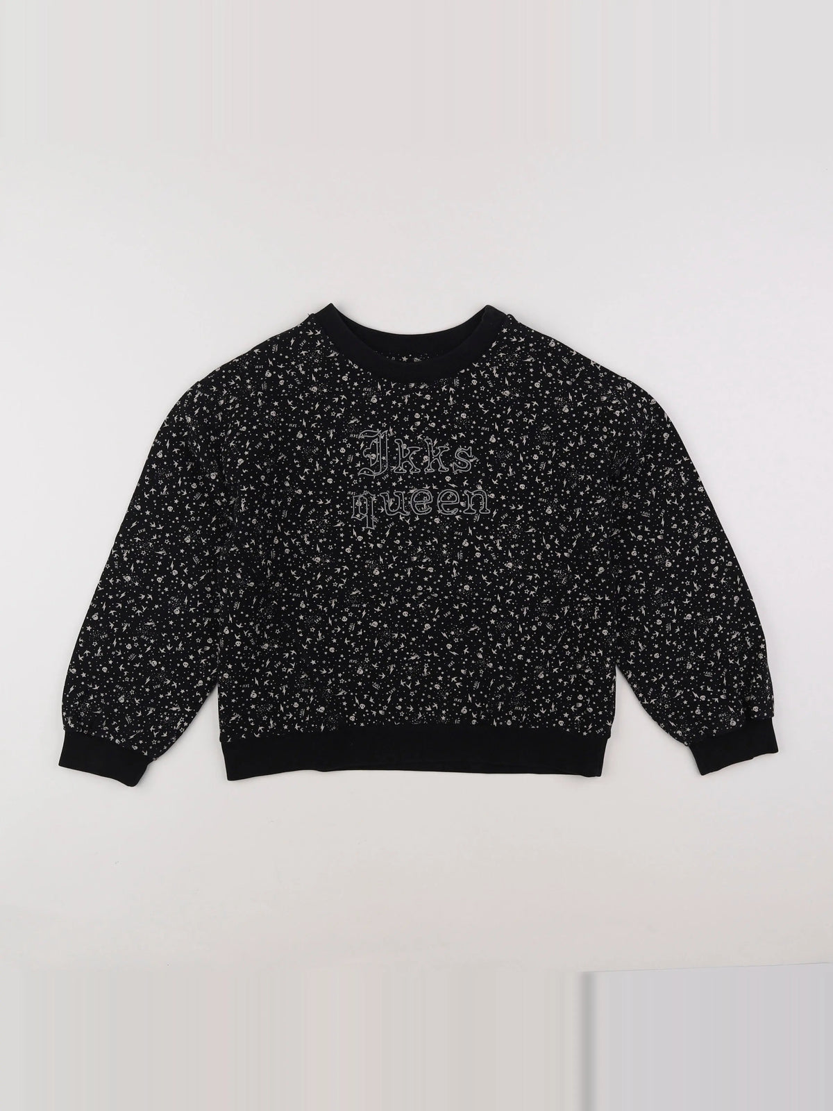 IKKS - sweat noir - 10 ans