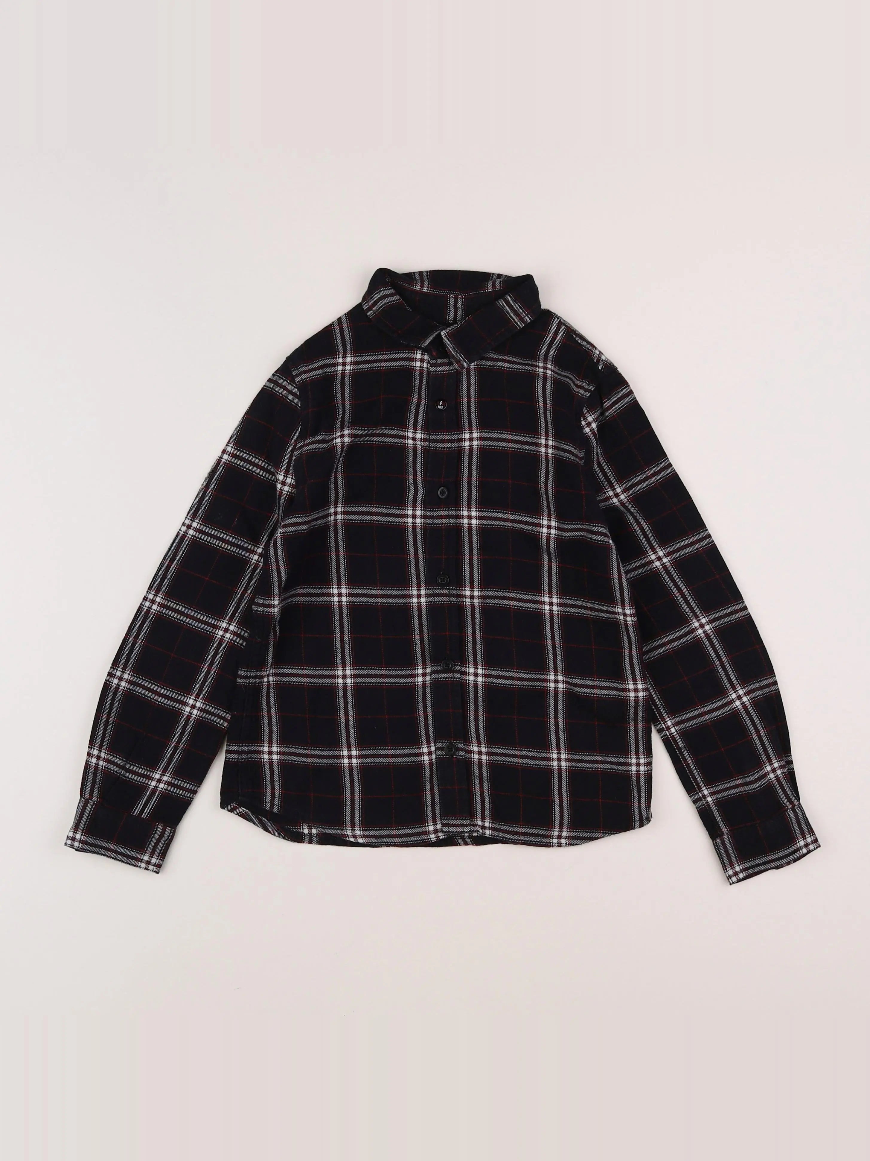 IKKS - chemise noir, rouge - 6 ans